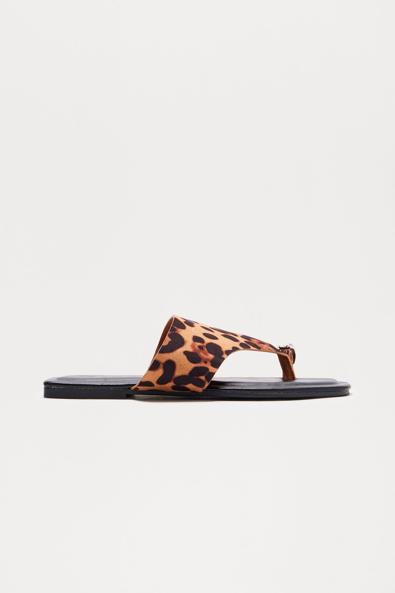 Eleni Flip Flops - Leopard Product Image