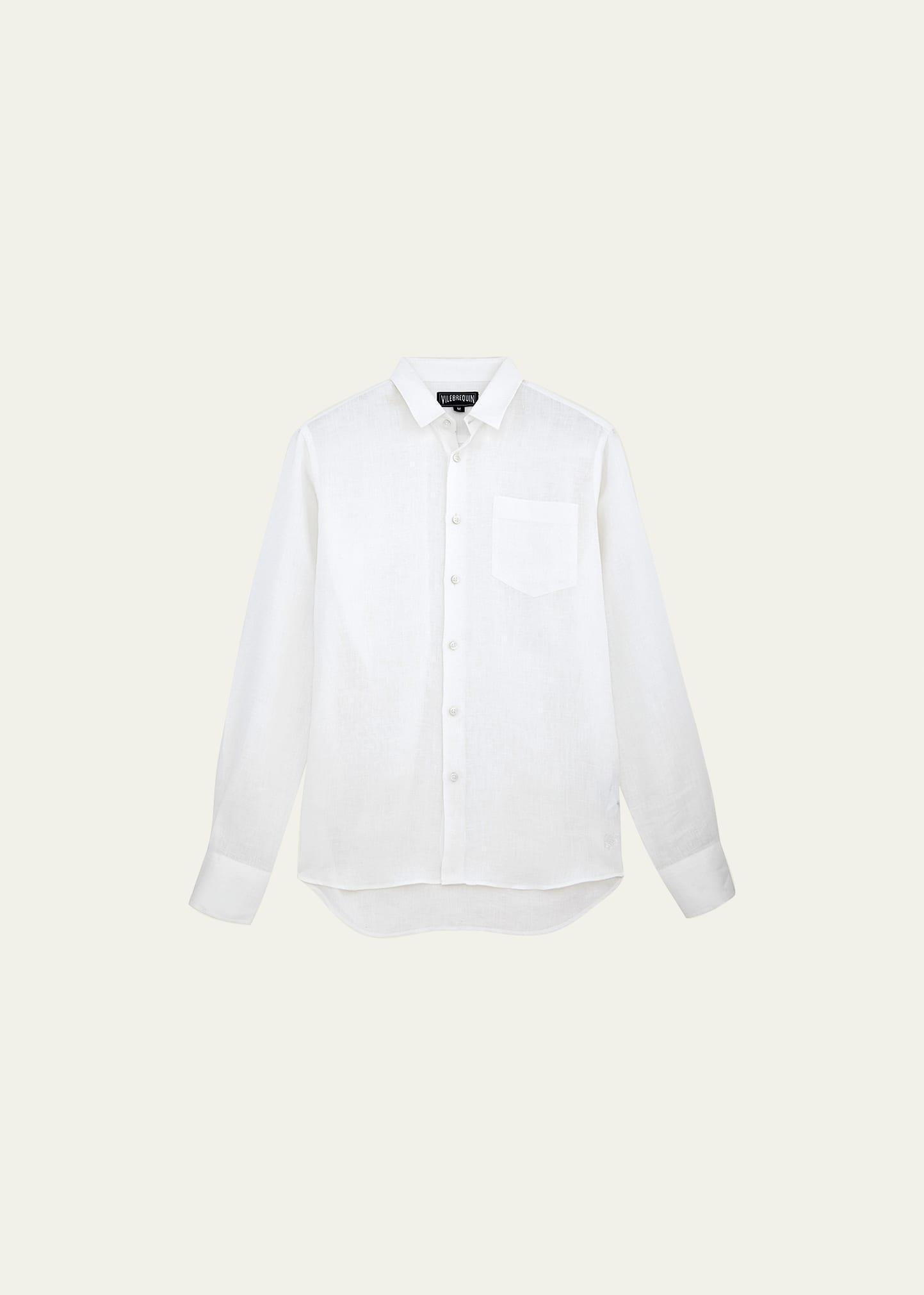 Mens Lagoon Linen Shirt Product Image