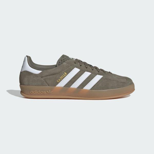 adidas Gazelle Indoor Shoes Olive Strata M 14 / W 15 Unisex Product Image