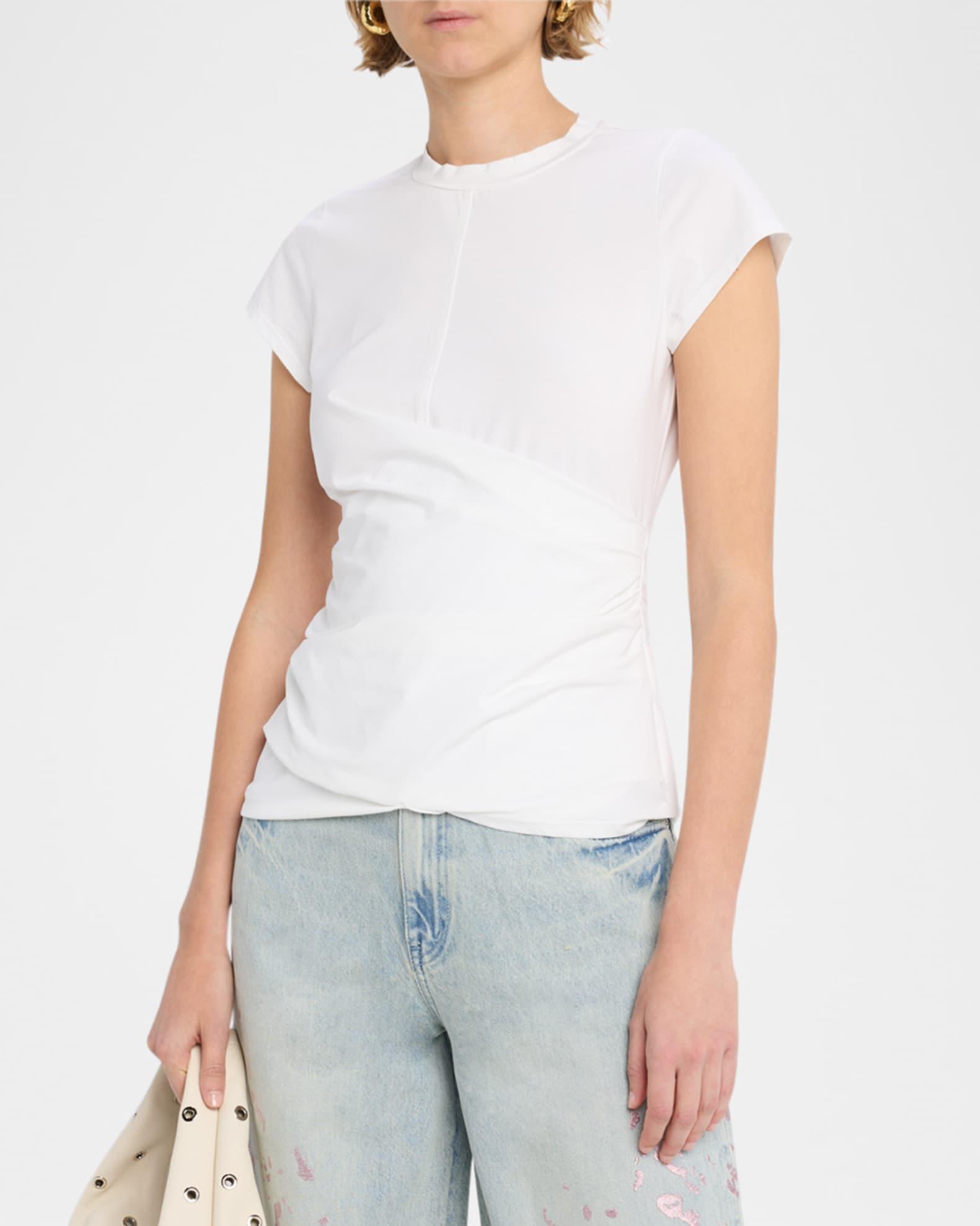 Draped Short-Sleeve Tee Product Image