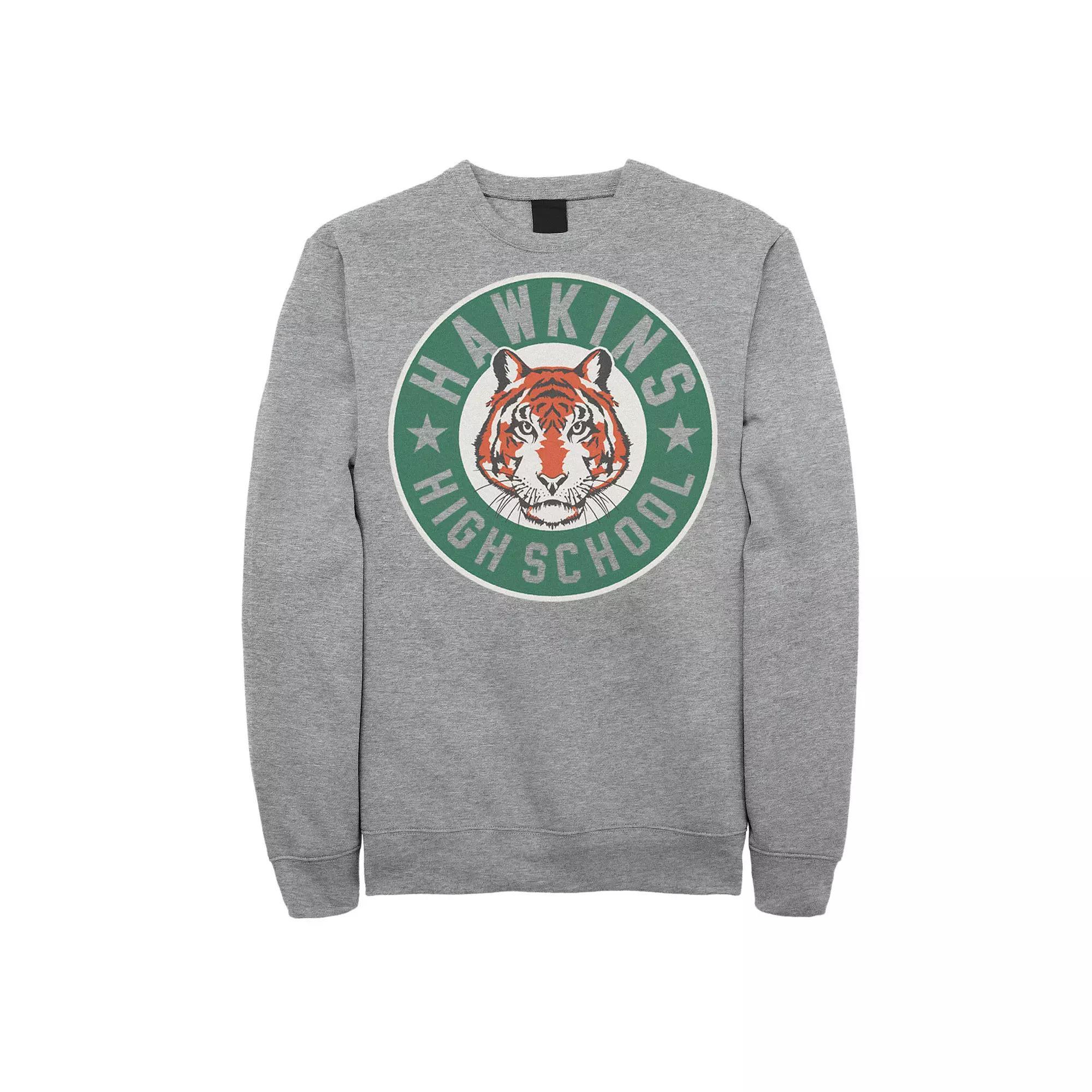 Men's Netflix Stranger Things Hawkins High School Logo Sweatshirt,  Product Image