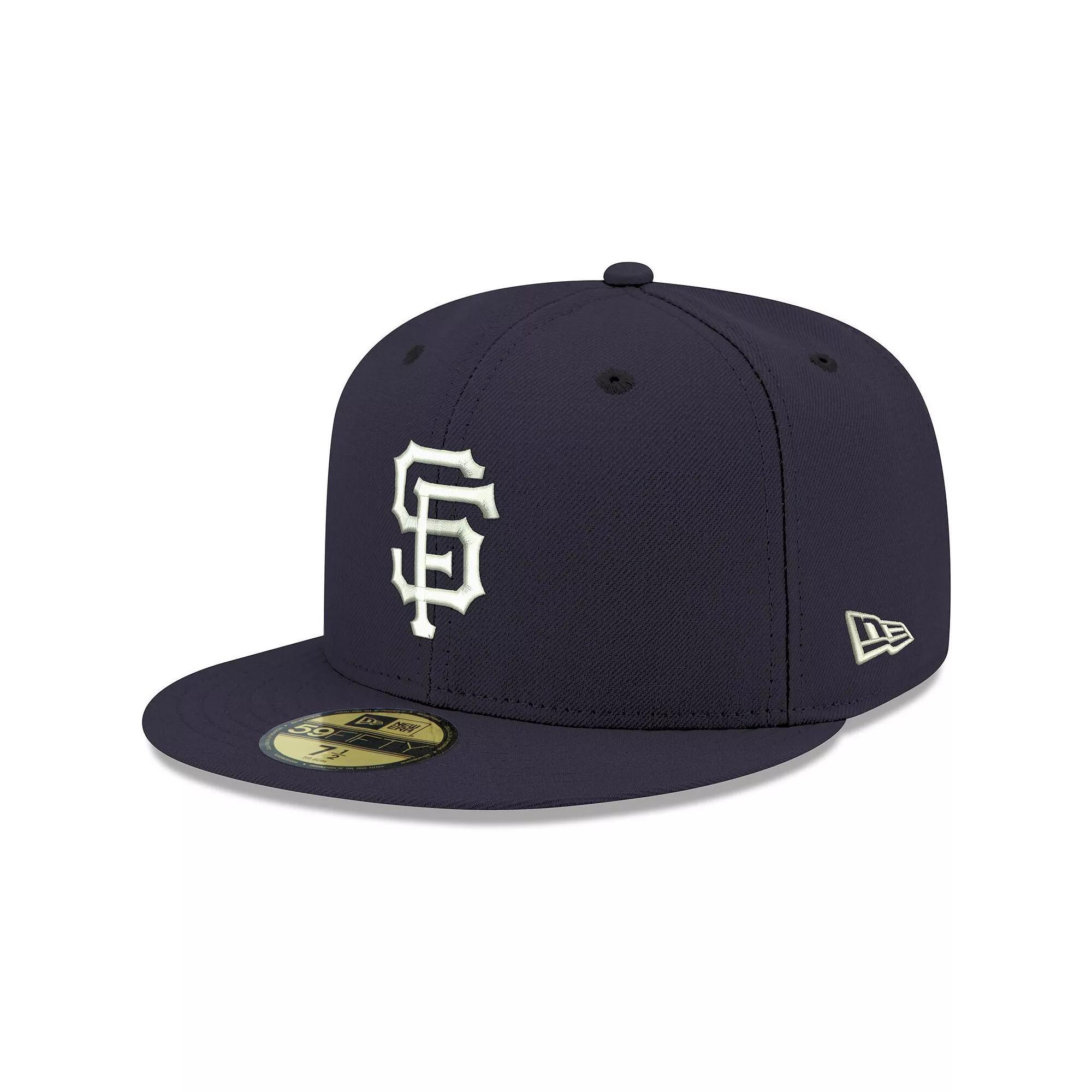 Men's New Era Navy San Francisco Giants White Logo 59FIFTY Fitted Hat,  Product Image