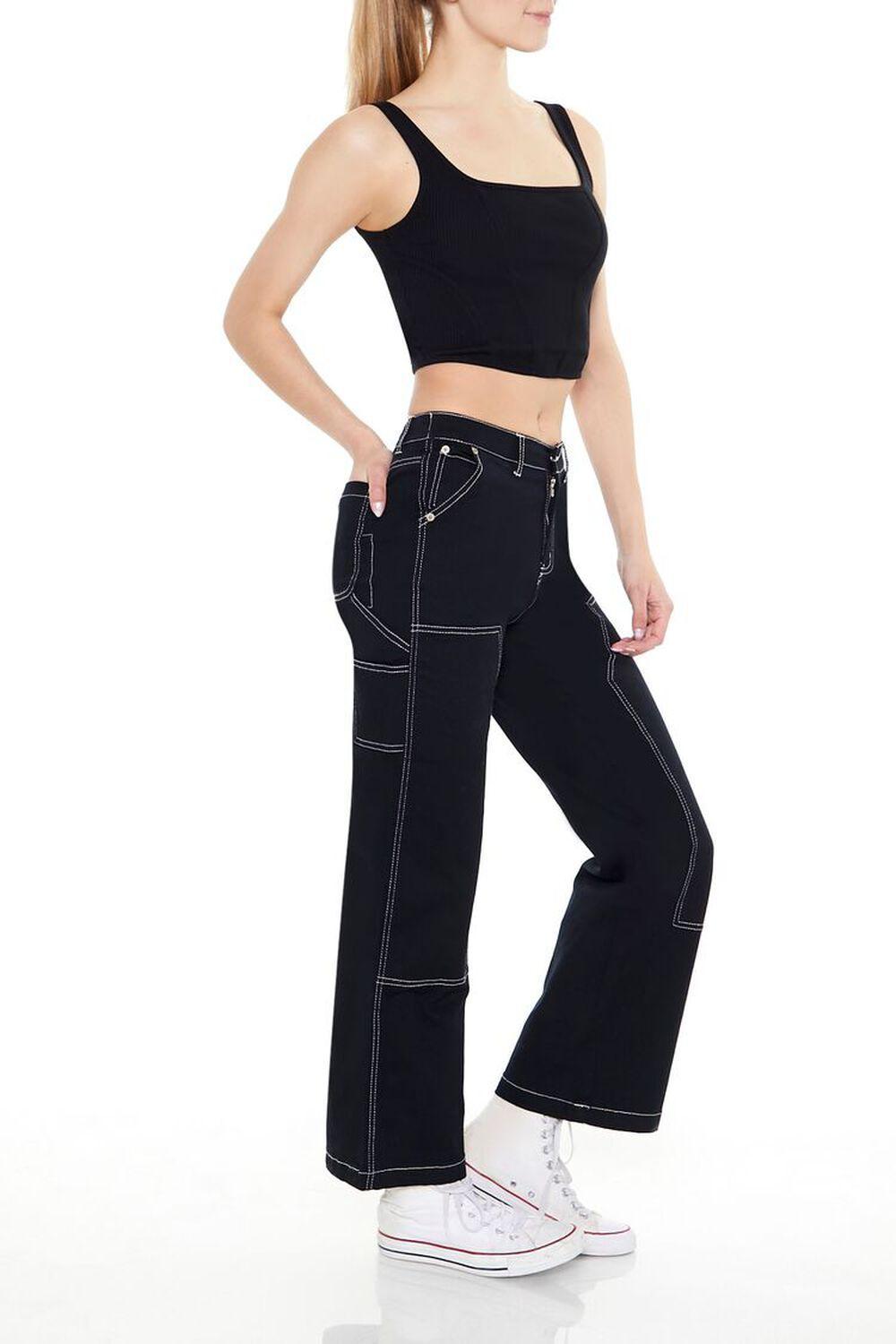 Twill Low-Rise Carpenter Pants | Forever 21 Product Image