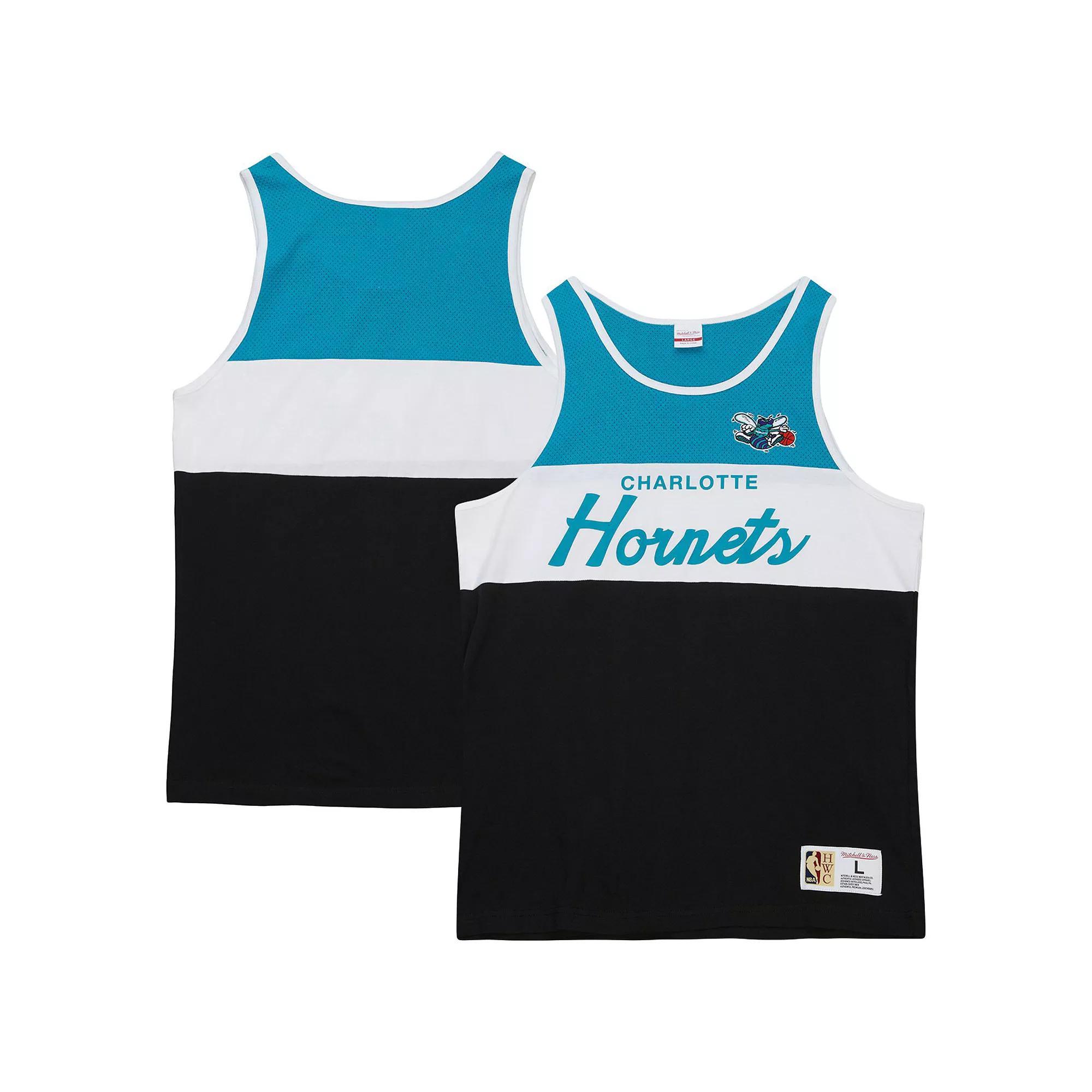 Men's Mitchell & Ness Black Charlotte Hornets Special Script Tank Top, Size: Medium, Chr Black Product Image