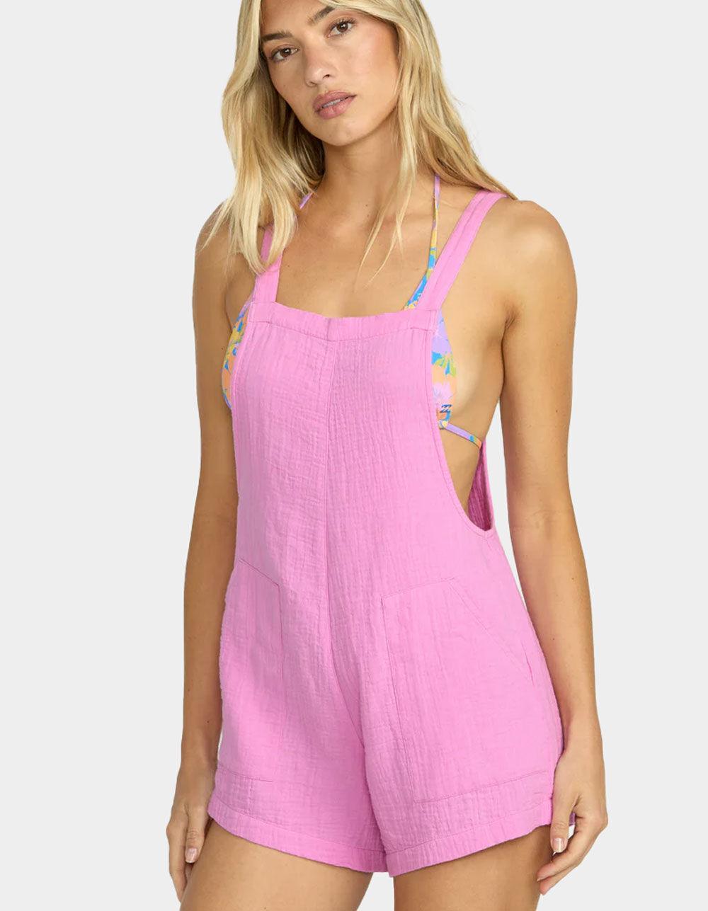 BILLABONG Beach Crush Womens Romper - BARBIE PINK Product Image
