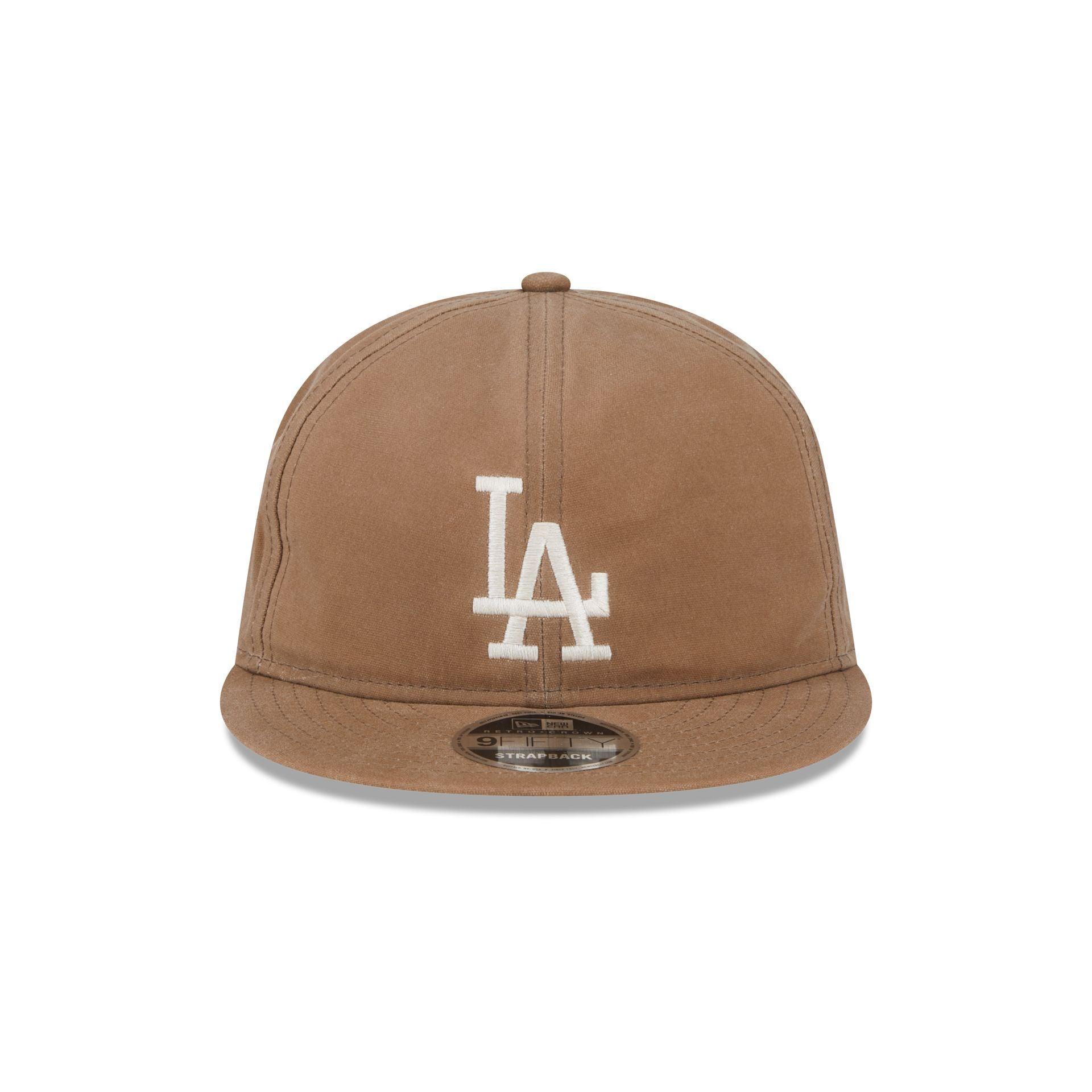 Los Angeles Dodgers Khaki Retro Crown 9FIFTY Adjustable Hat Male Product Image