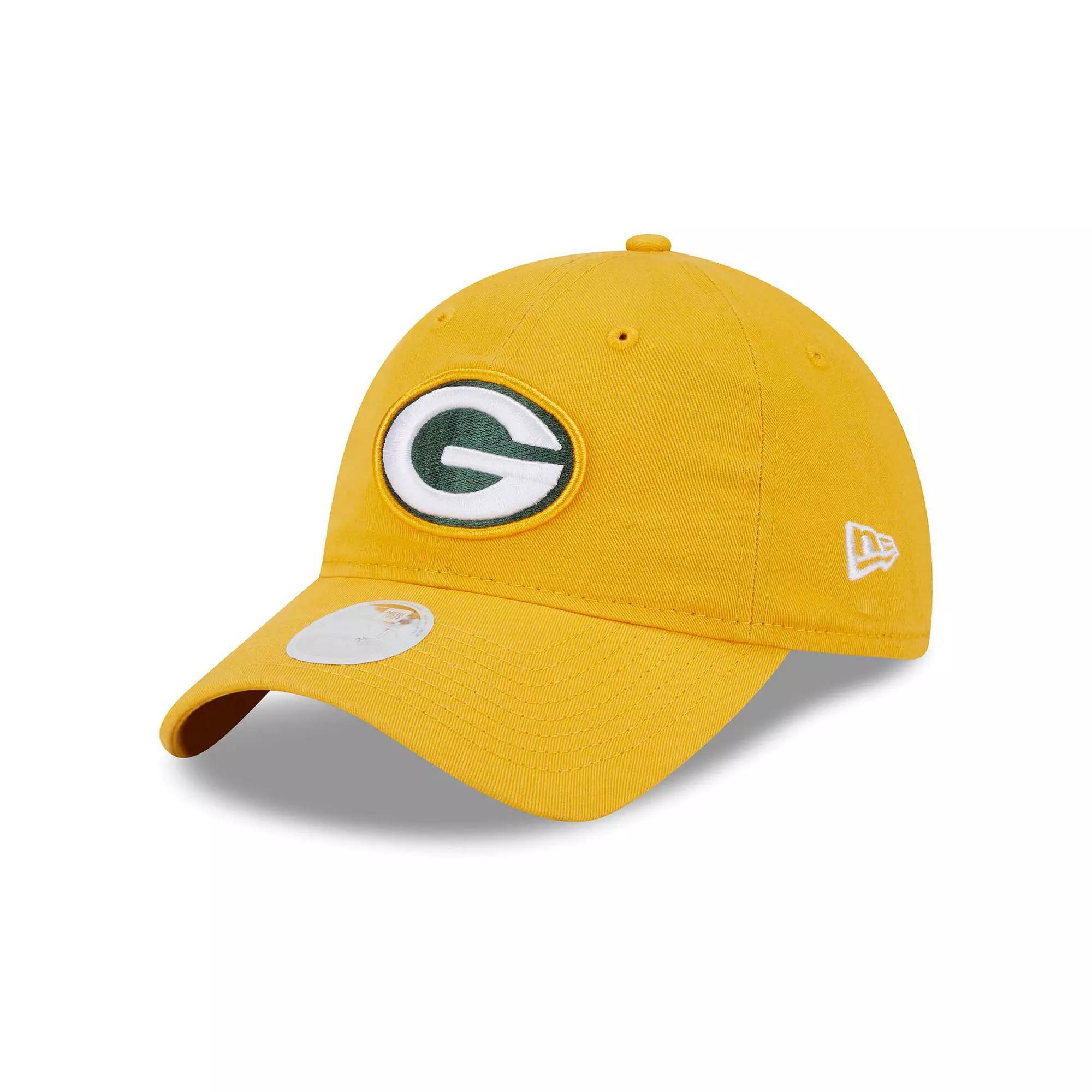 Women's New Era Gold Green Bay Packers Main Core Classic 2.0 9TWENTY Adjustable Hat Product Image
