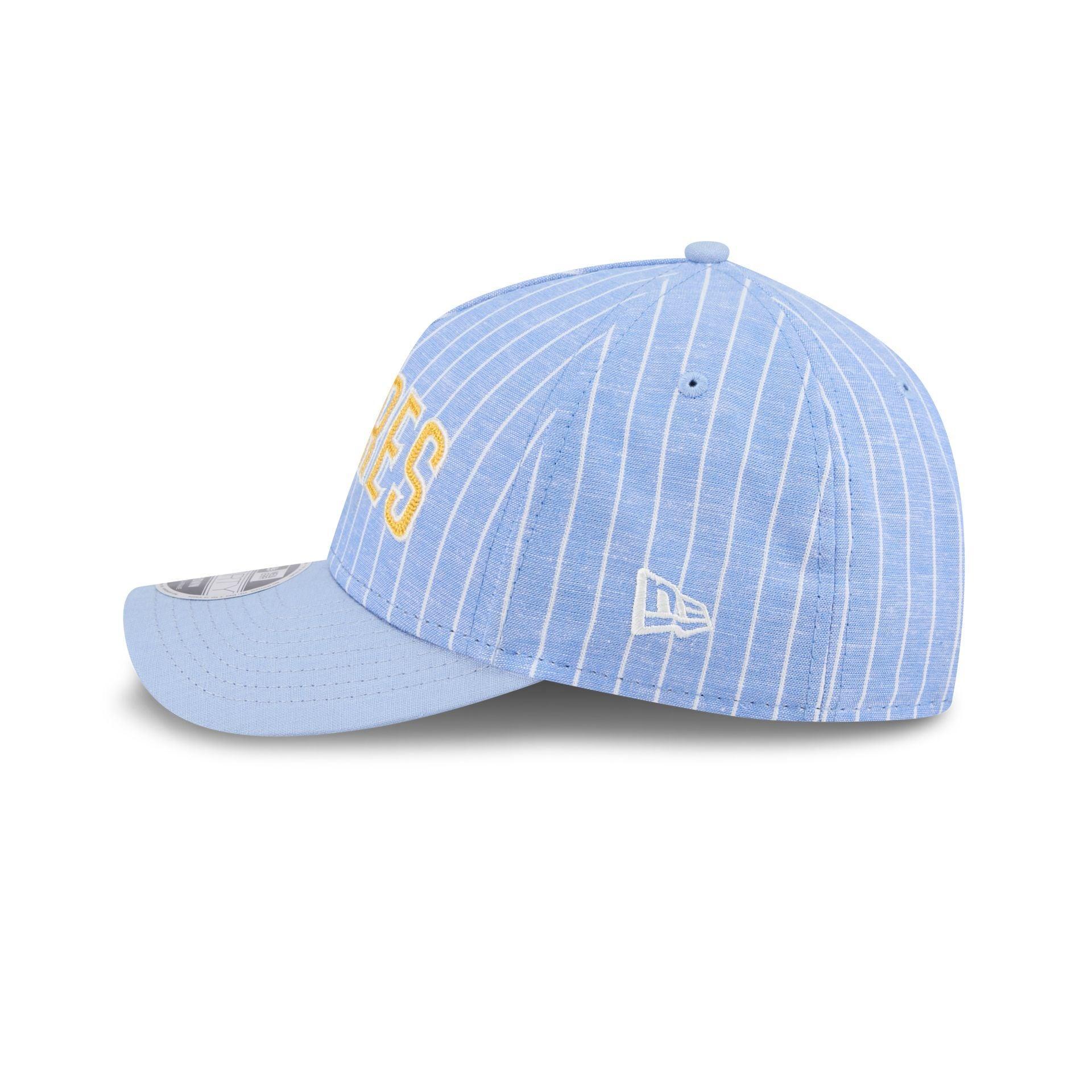 Pittsburgh Pirates Pinstripe Linen 9FORTY M-Crown A-Frame Snapback Hat Male Product Image