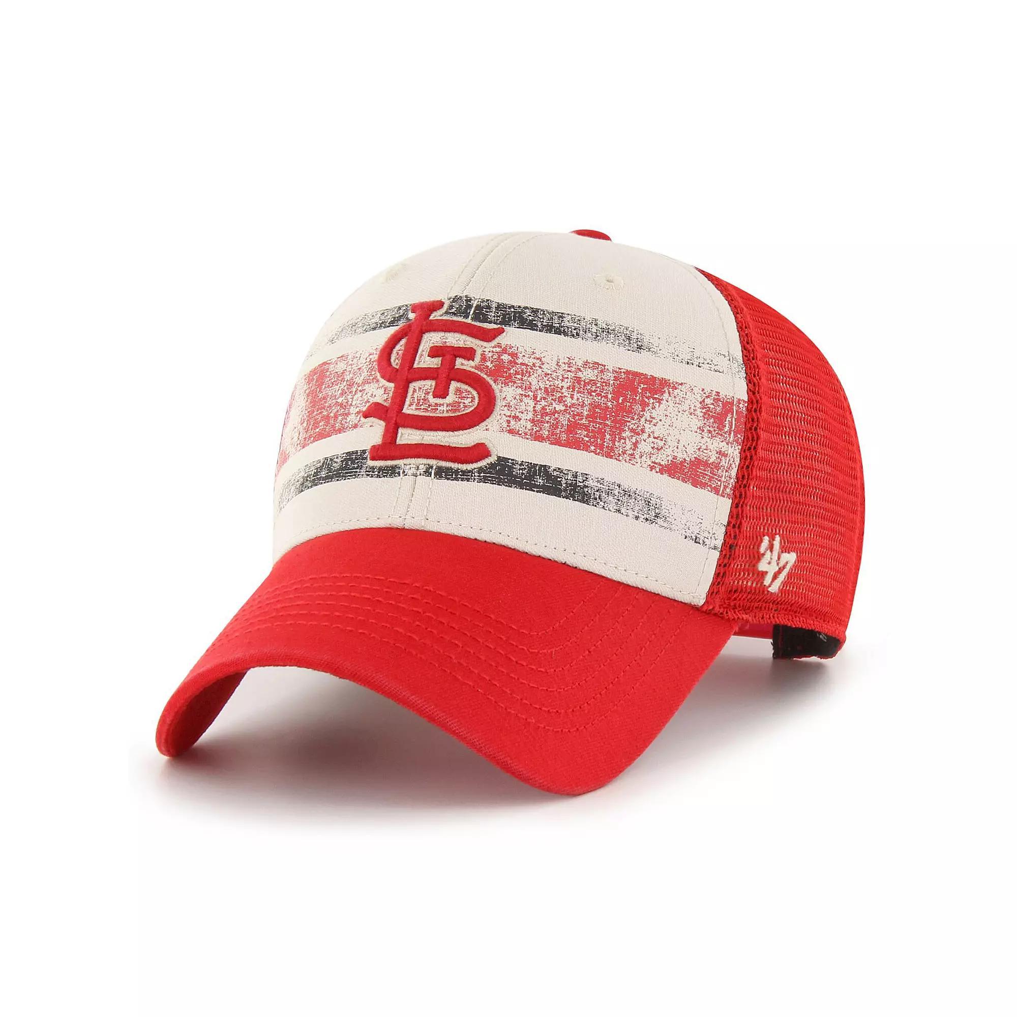 Men's '47 Red St. Louis Cardinals Breakout MVP Trucker Adjustable Hat Product Image