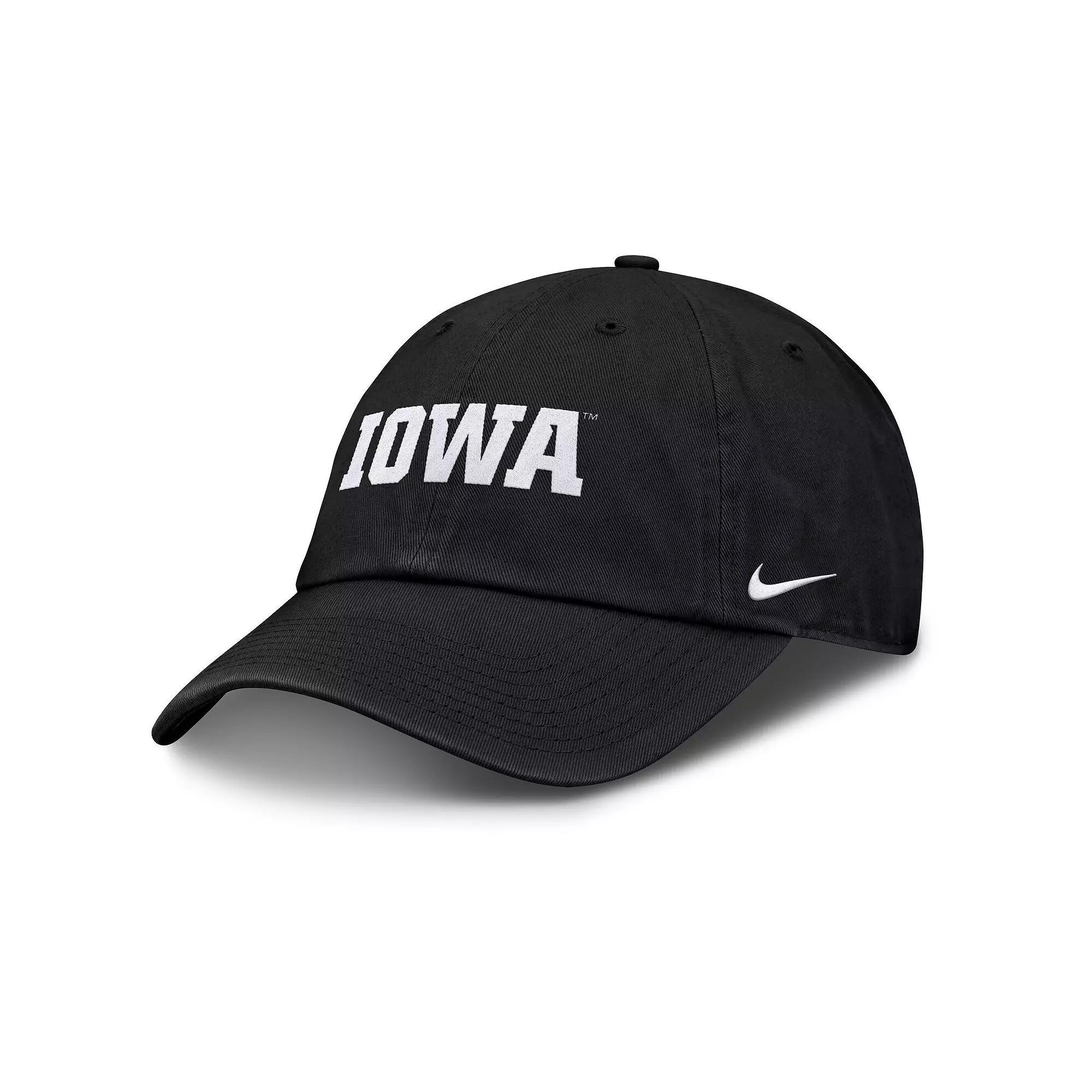 Men's Nike Charcoal Iowa Hawkeyes Campus Club Adjustable Hat Product Image