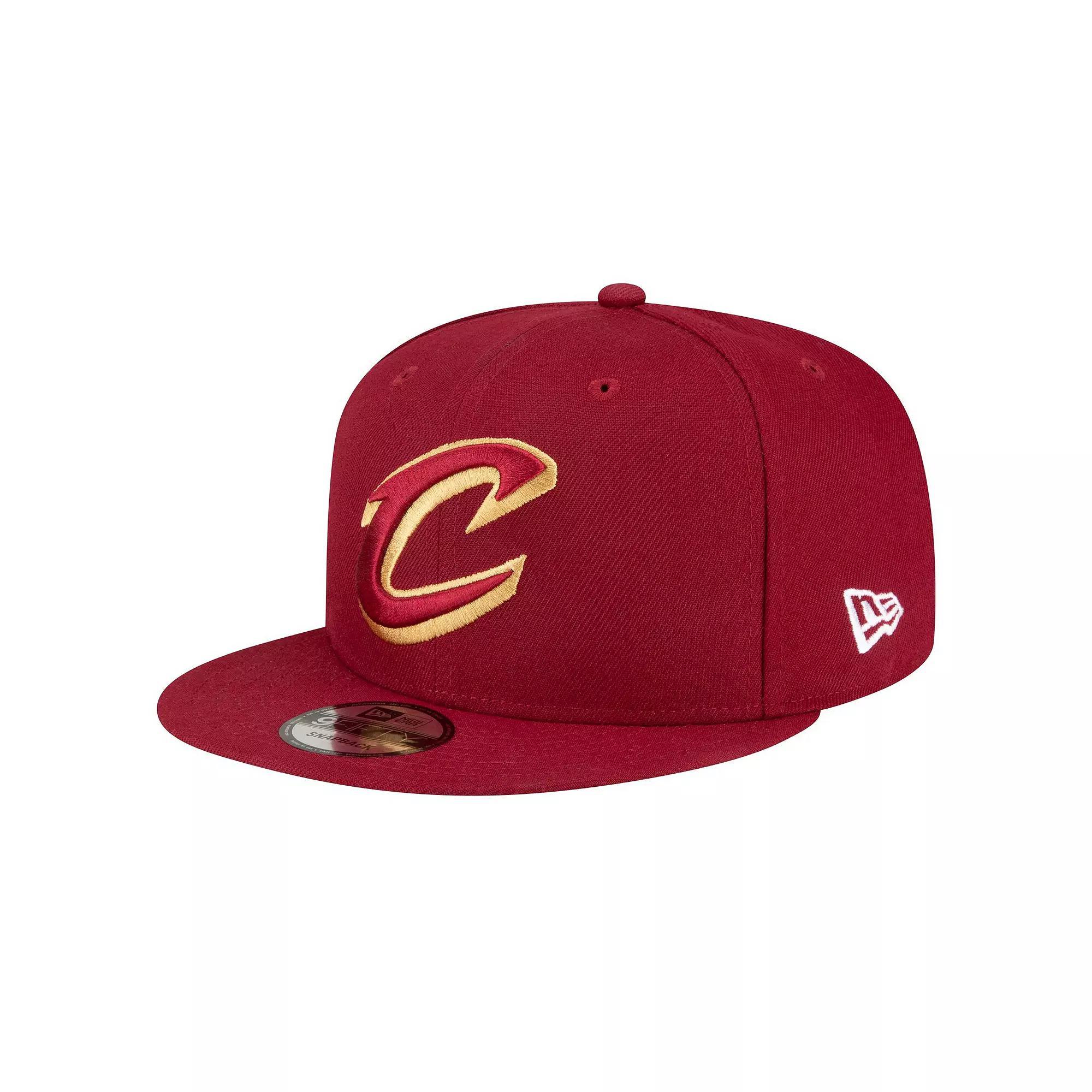 Men's New Era Wine Cleveland Cavaliers Official Team Color 9FIFTY Snapback Hat Product Image