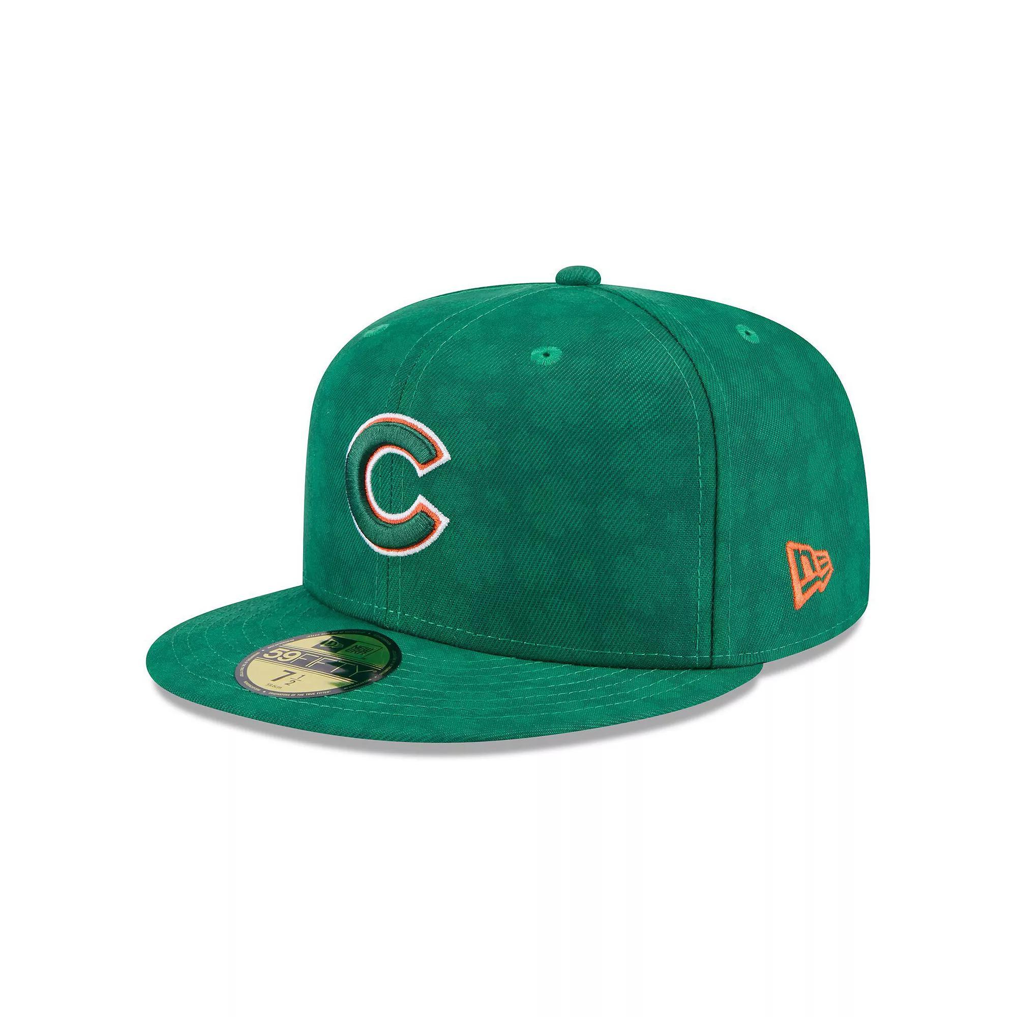 Men's New Era Kelly Green Chicago Cubs St. Patrick's Day 59FIFTY Fitted Hat,  Product Image