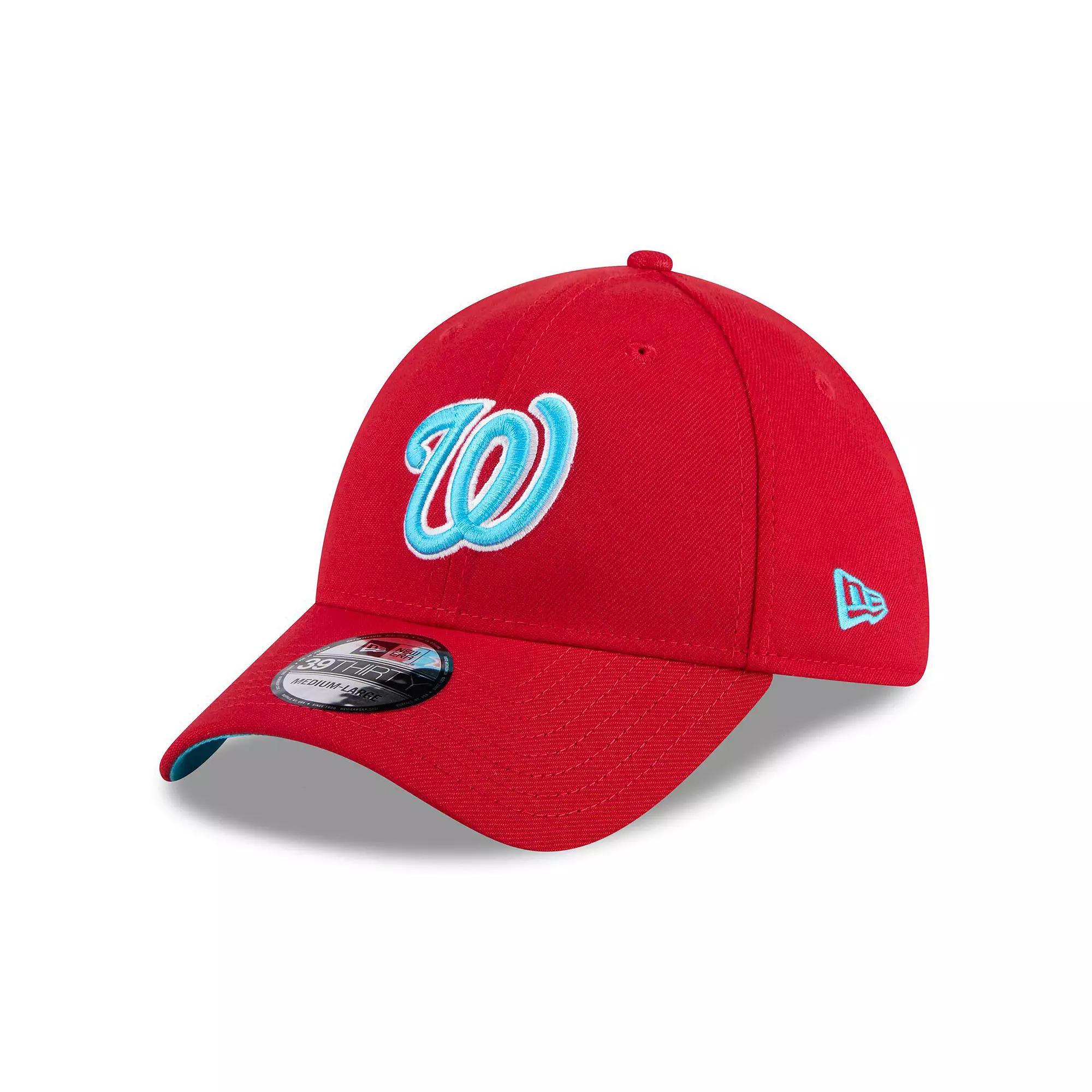 Men's New Era Red Washington Nationals 2024 Father's Day 39THIRTY Flex Hat, Size: Small/Medium Product Image