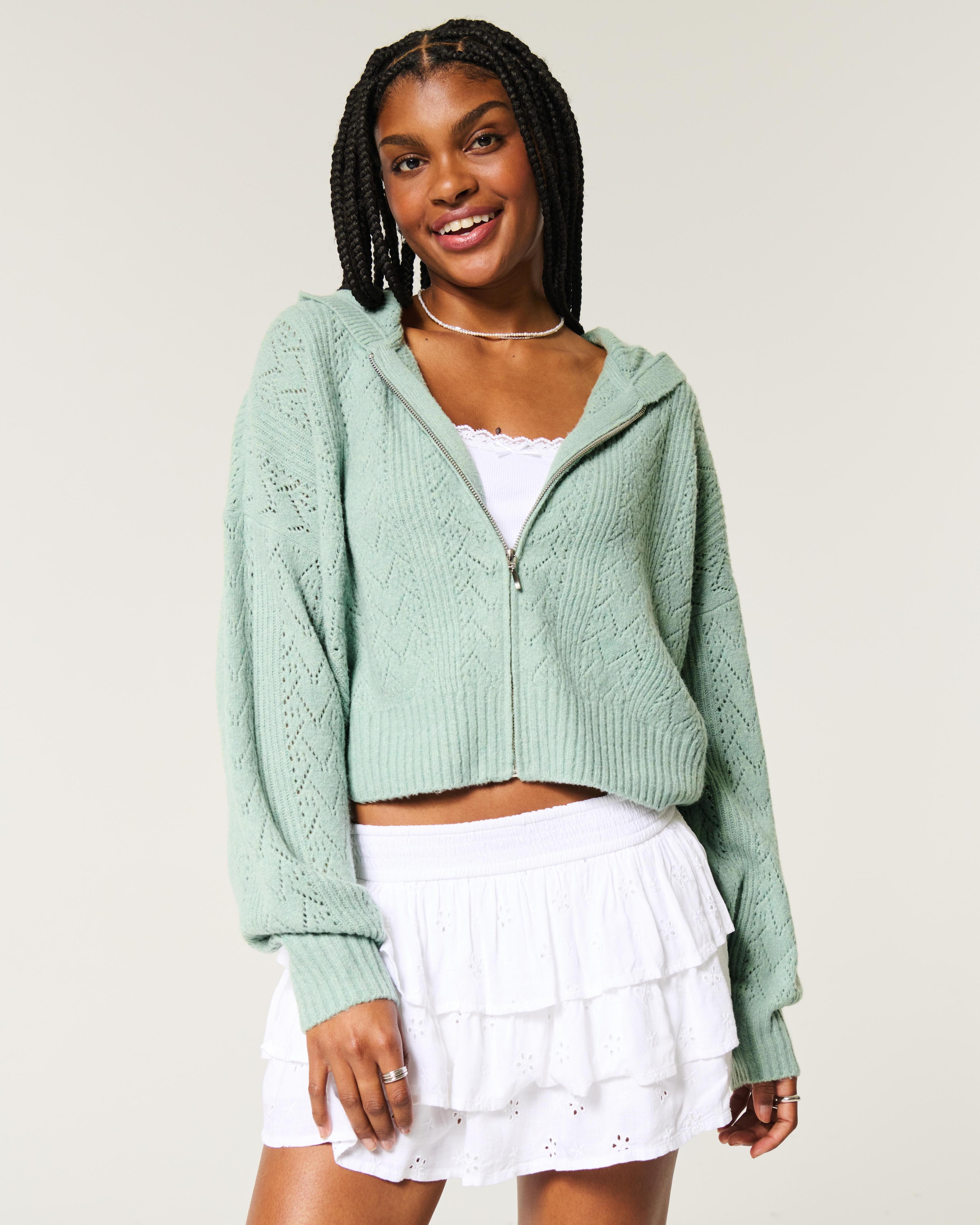 Hollister Comfy Cloud Easy Zip-Up Sweater Hoodie Product Image