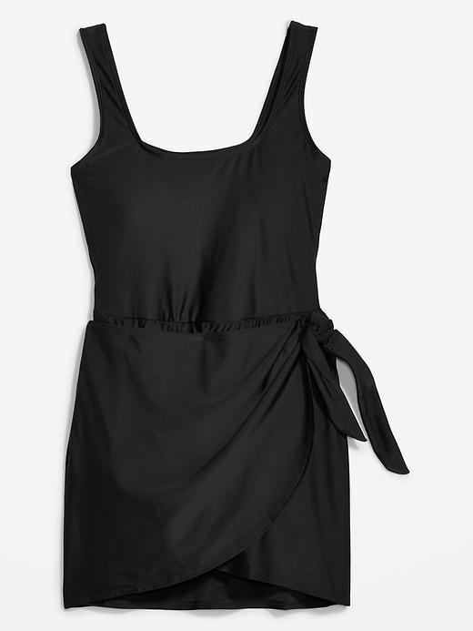 Side-Tie Swim Dress Product Image