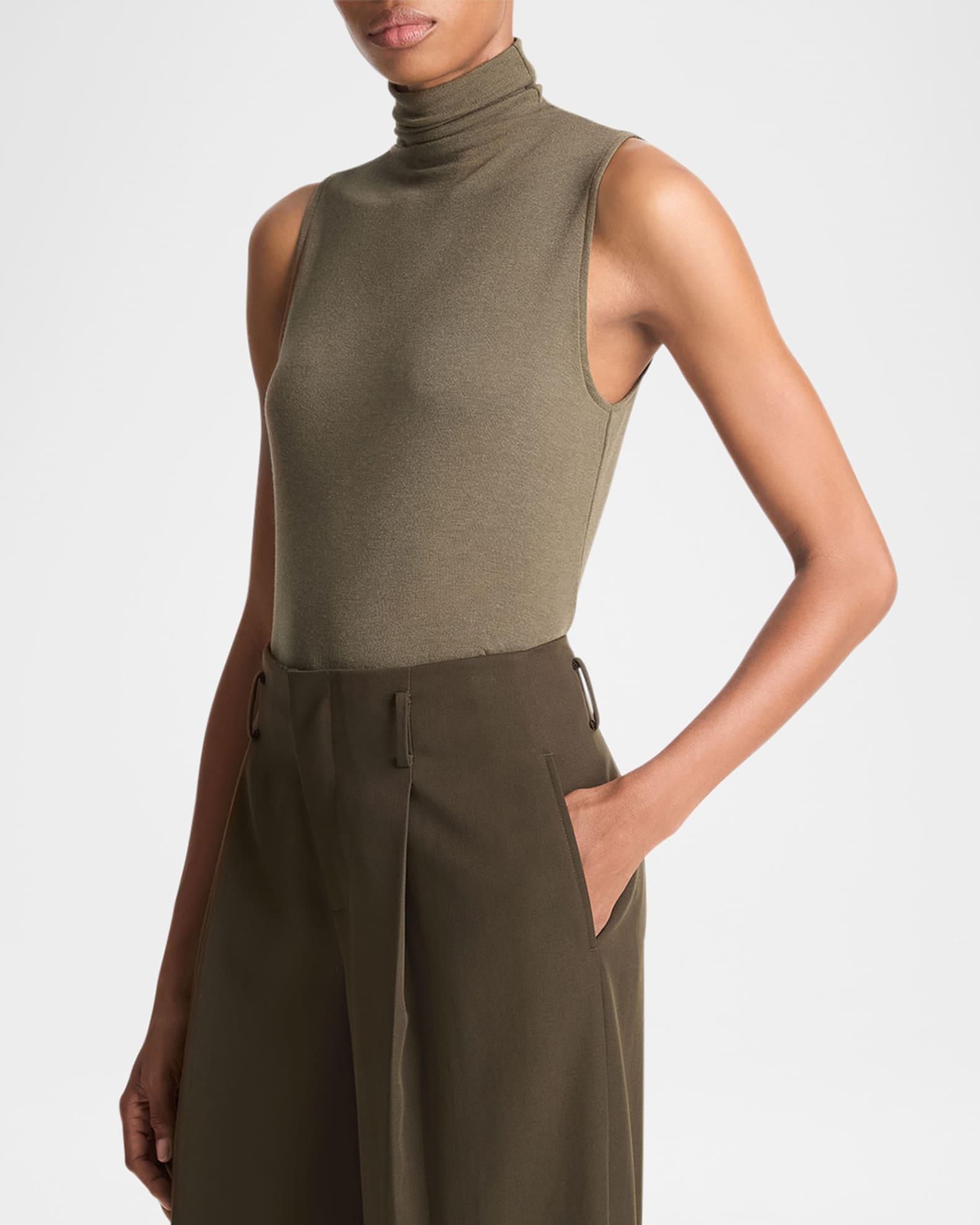 Sleeveless Turtleneck Top Product Image