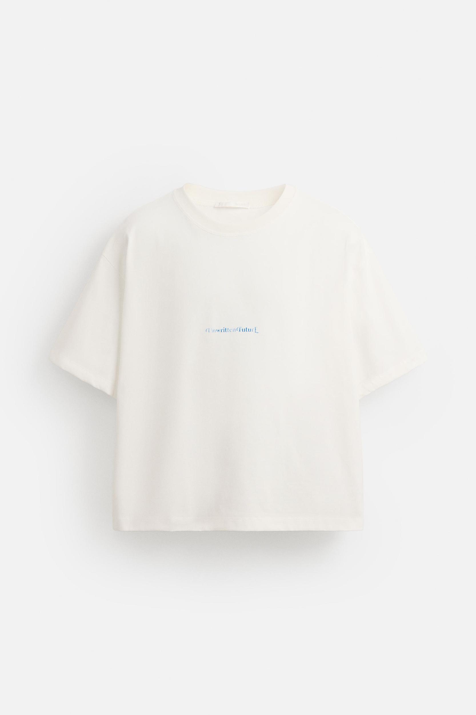 WASHED PRINT T-SHIRT Product Image