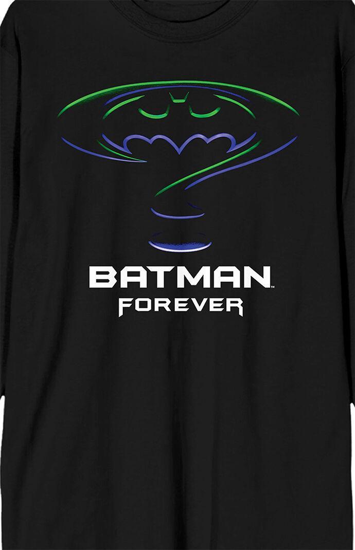 Men's Batman Forever Movie Logo Long Sleeve T-Shirt Product Image