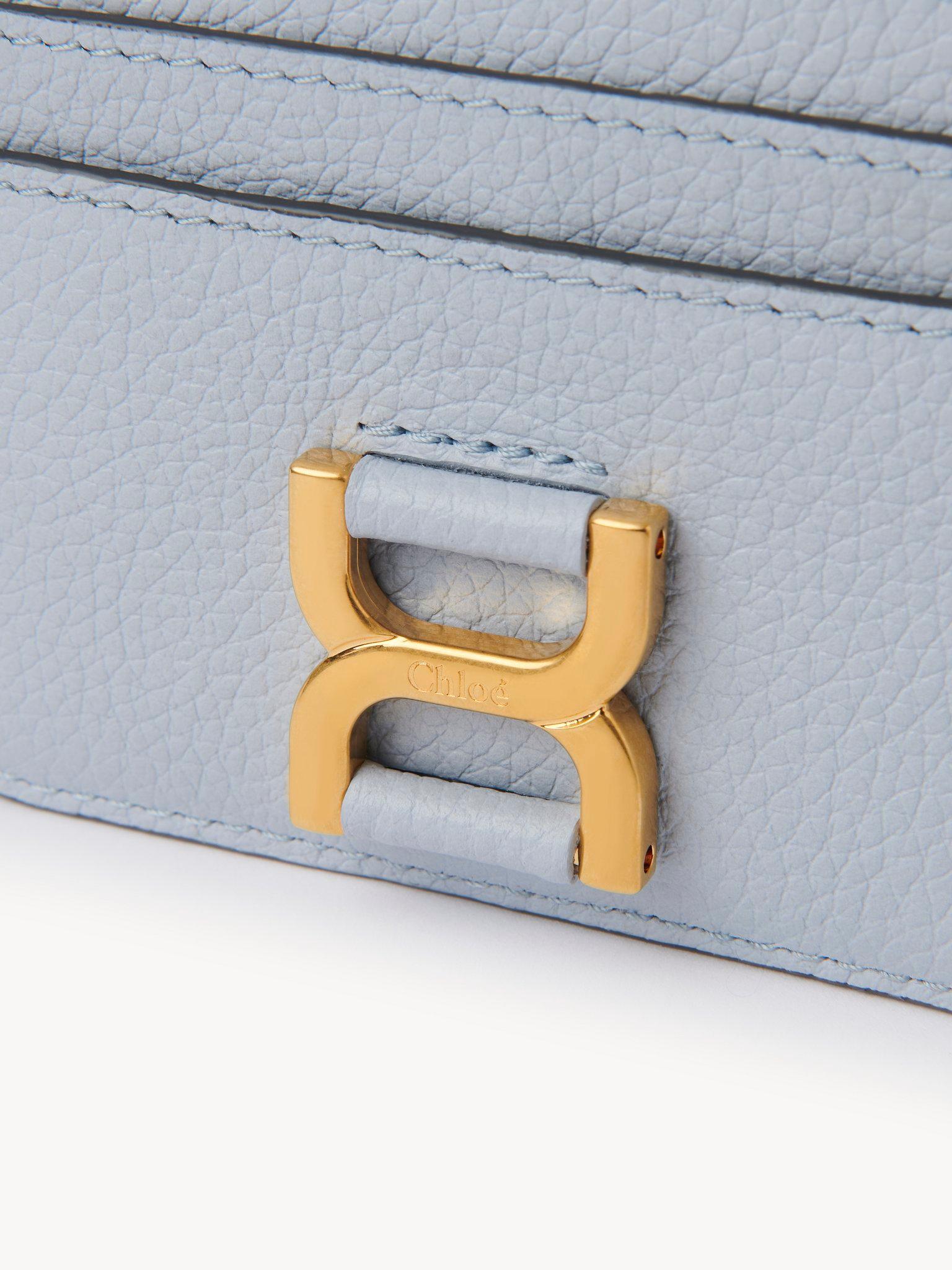 Marcie card holder in grained leather Product Image