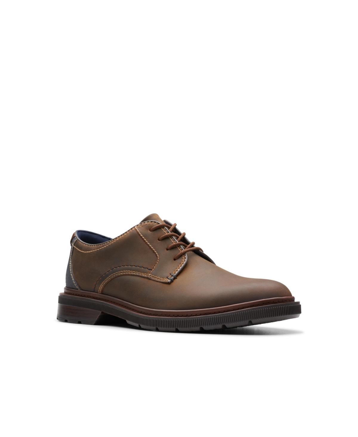 Clarks Burchill Derby Leather) Men's Lace Up Wing Tip Shoes Product Image