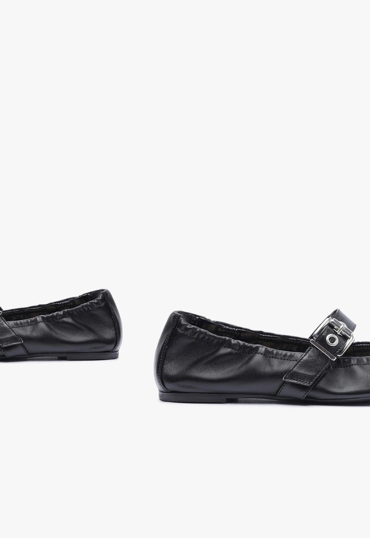 Calita Nappa Leather Flat Female Product Image