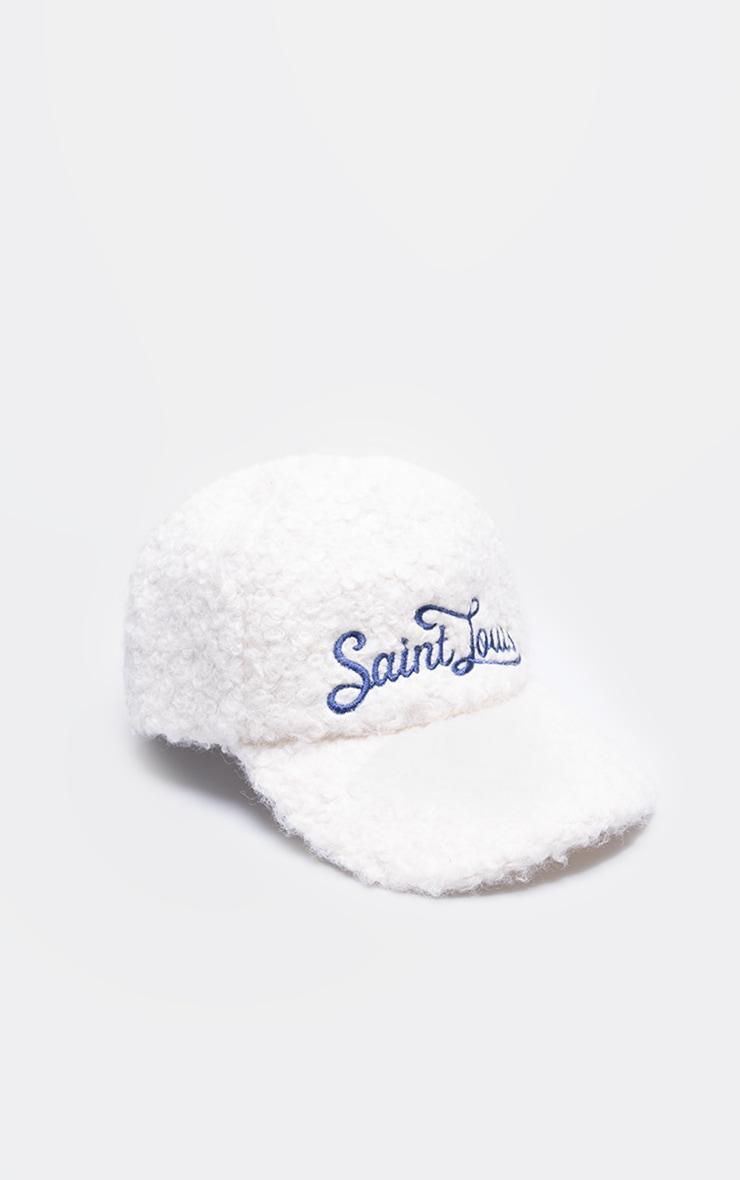 Cream Borg Boucle 'Saint Louis' Cap Product Image