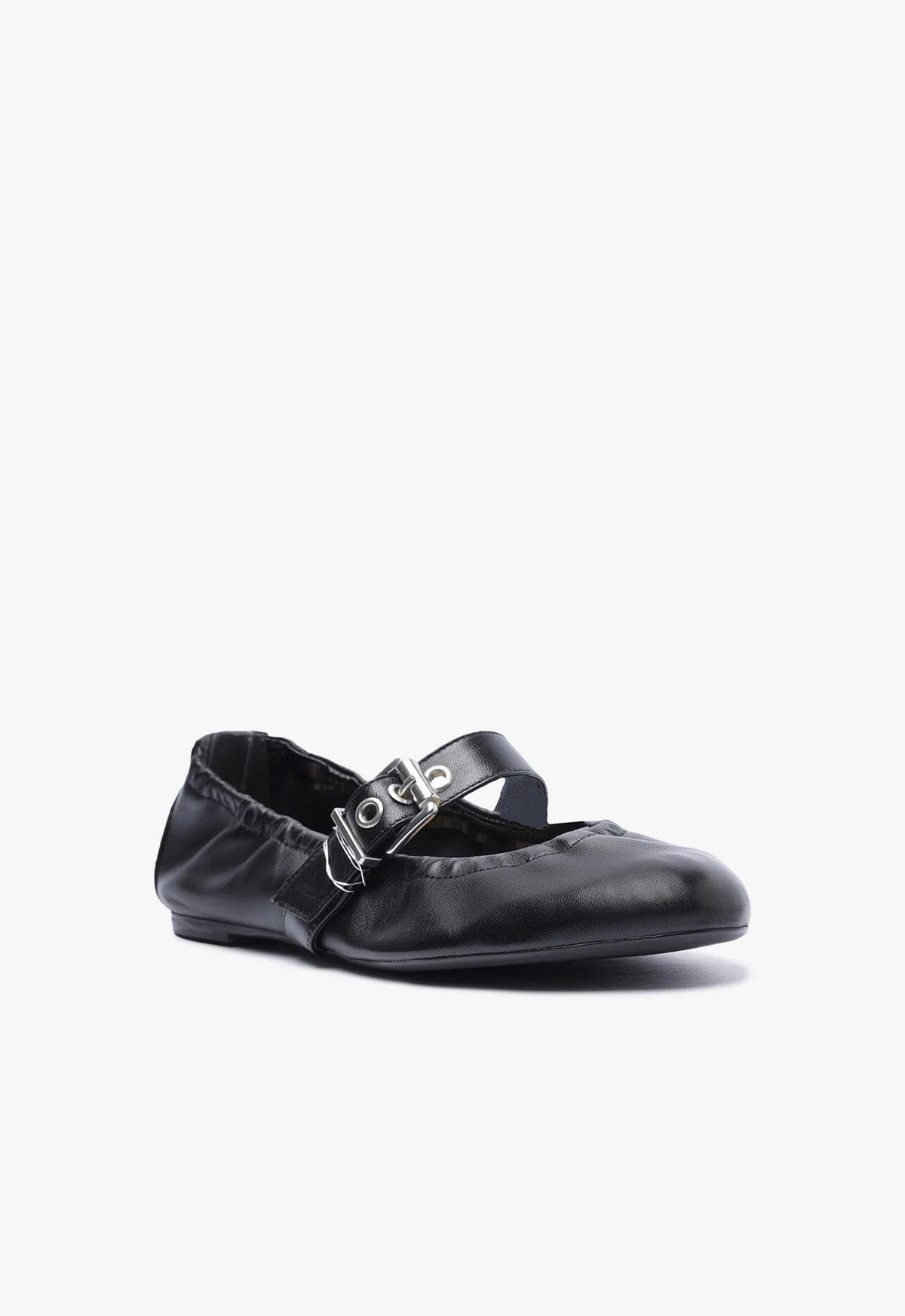 Calita Nappa Leather Flat Female Product Image