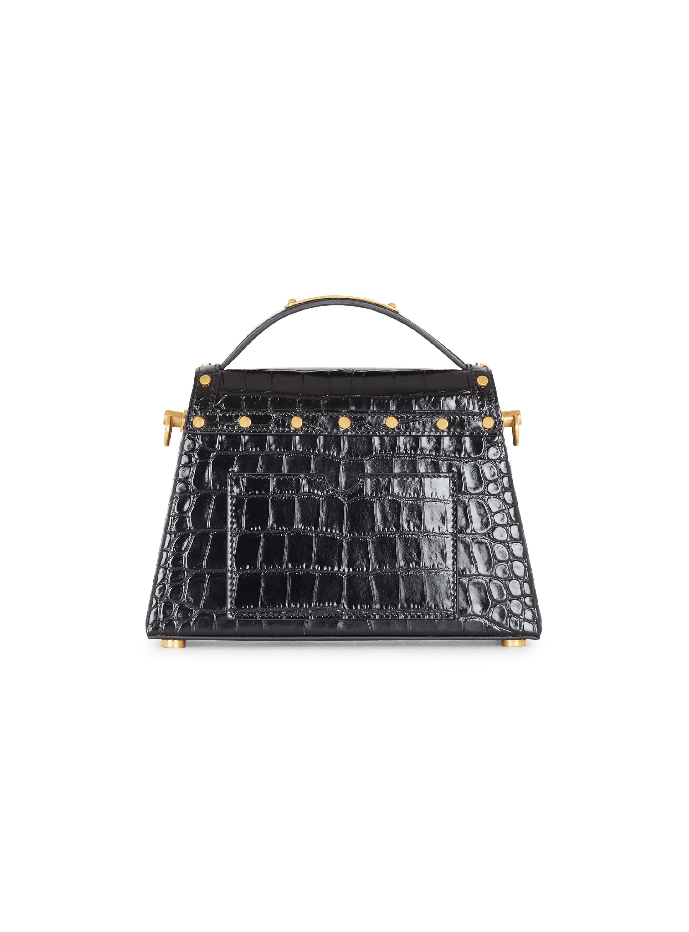 B-Buzz Dynasty bag in crocodile-print leather Product Image