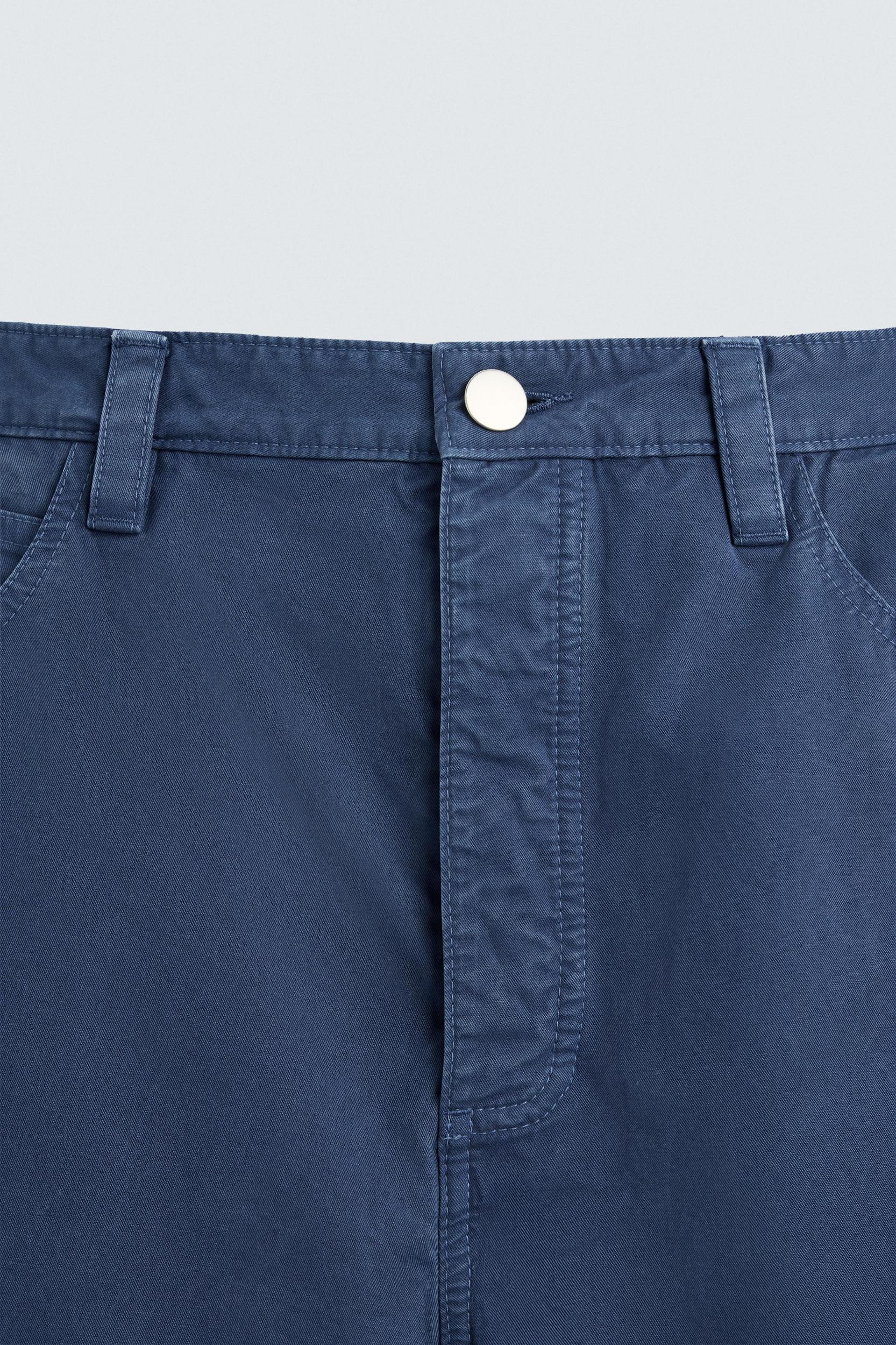 WASHED STRAIGHT FIT PANTS Product Image