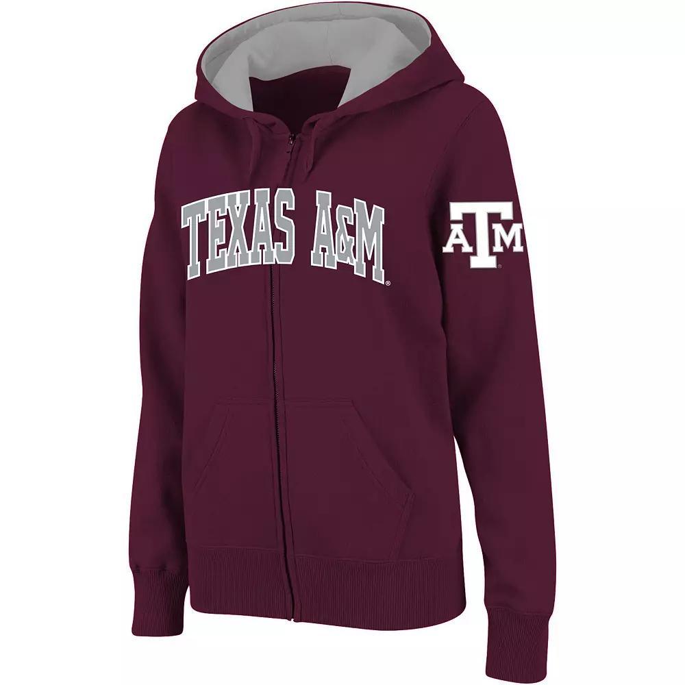 Women's Stadium Athletic Maroon Texas A&M Aggies Arched Name Full-Zip Hoodie, Size: XL, Red Product Image