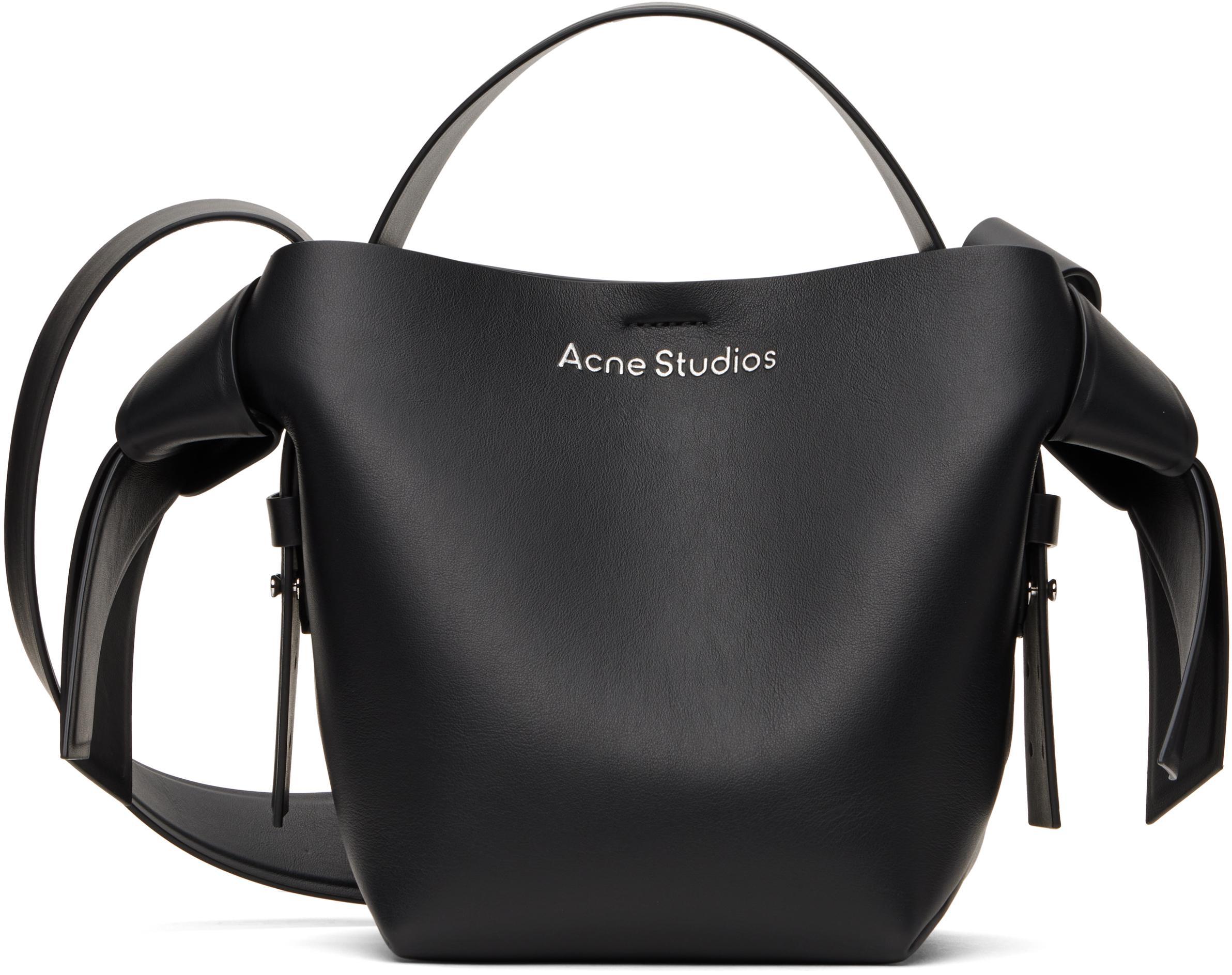 ACNE STUDIOS Black Musubi Mini Shoulder Bag In 900 Black Product Image