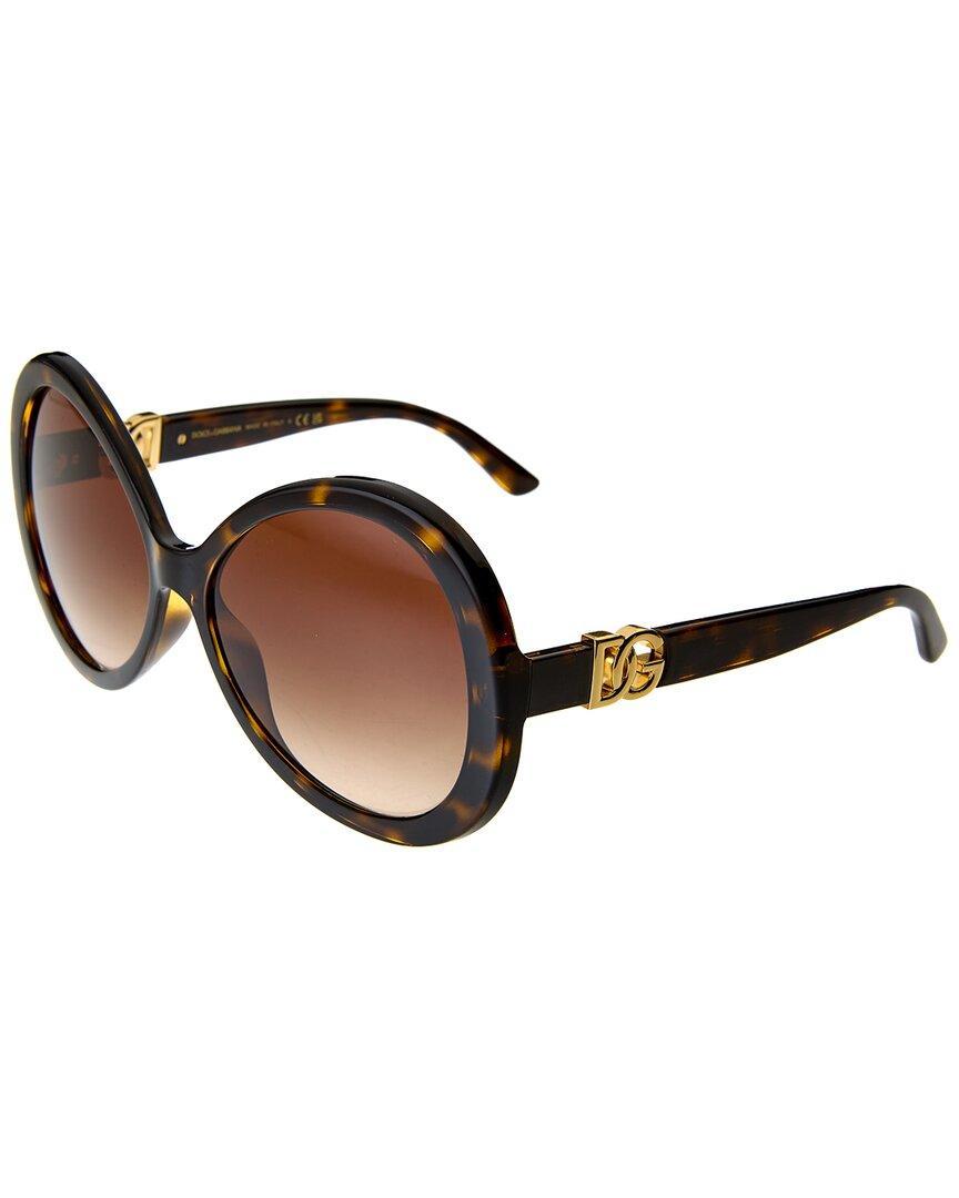 DOLCE & GABBANA Women's Dg6194u 60mm Sunglasses In Brown Product Image