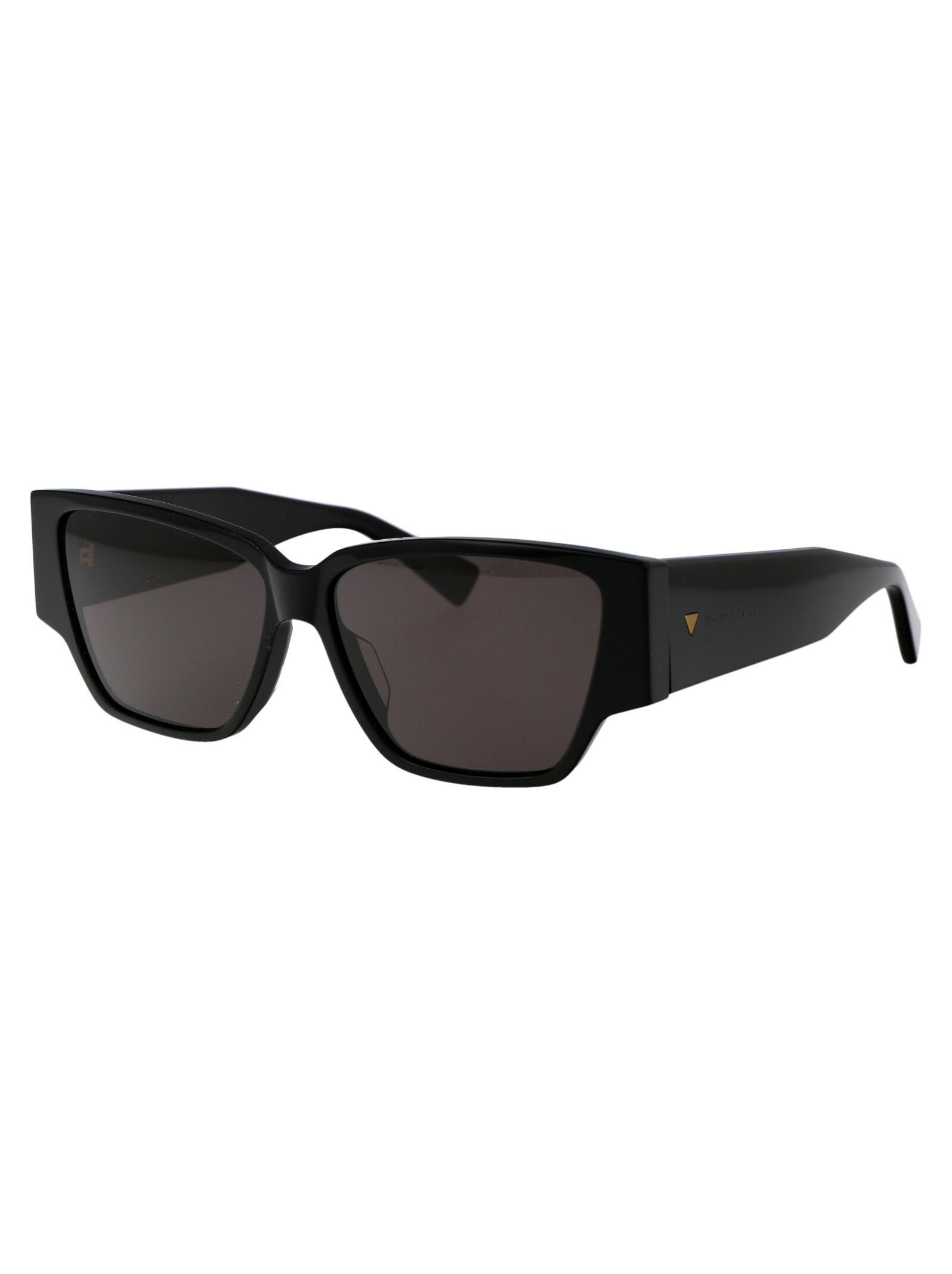 BOTTEGA VENETA Bv1285s Sunglasses In Black Black Grey Product Image