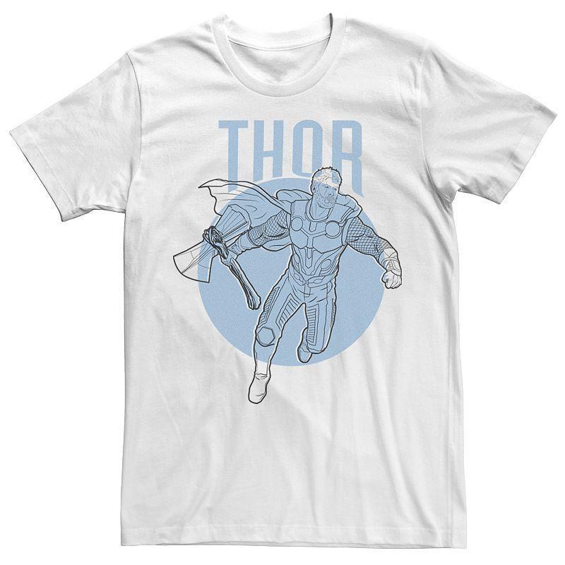 Men's Marvel Avengers Thor Simplicity Tee, Size: Medium, White Product Image