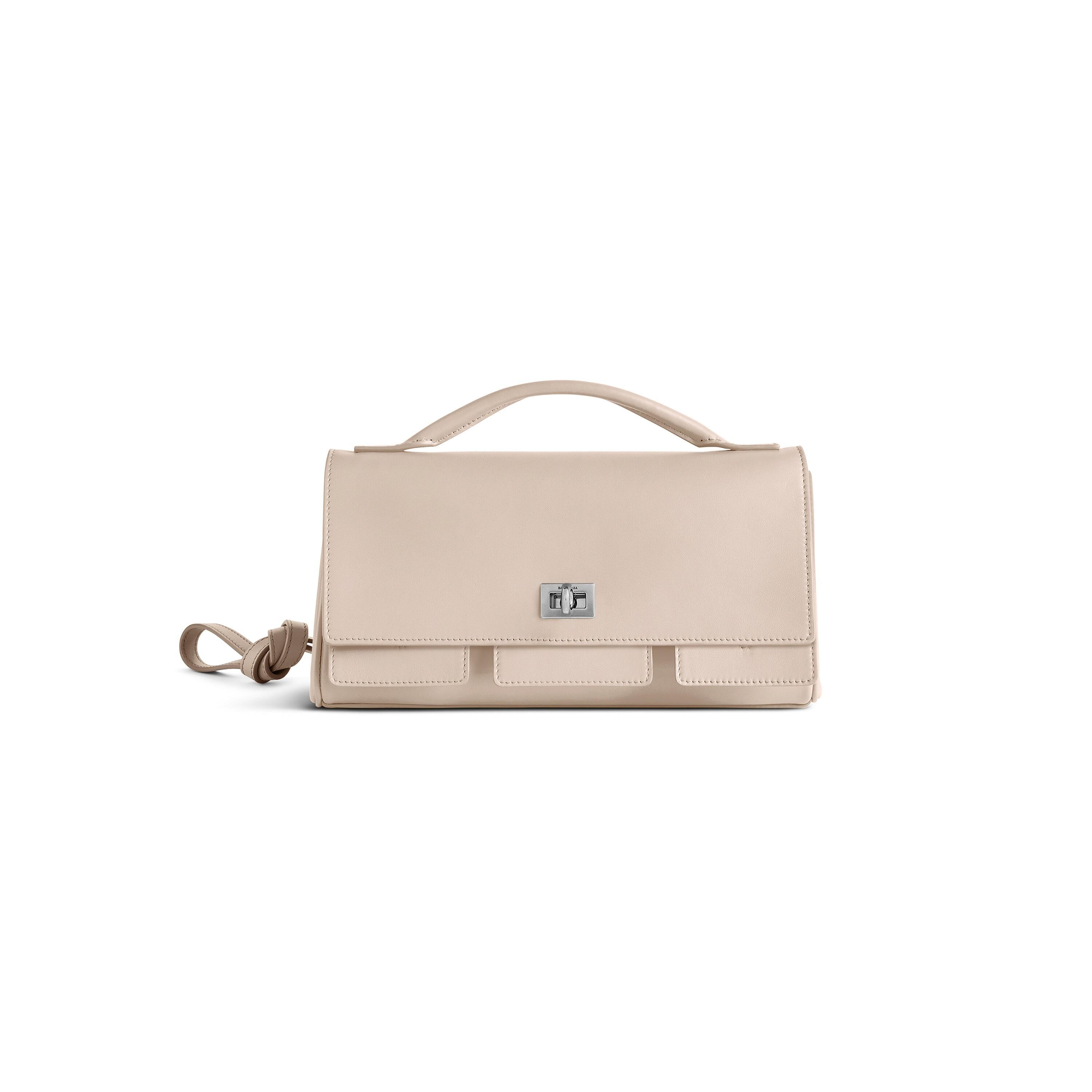 Women's Bel Air Small Clutch On Strap in Almond Product Image