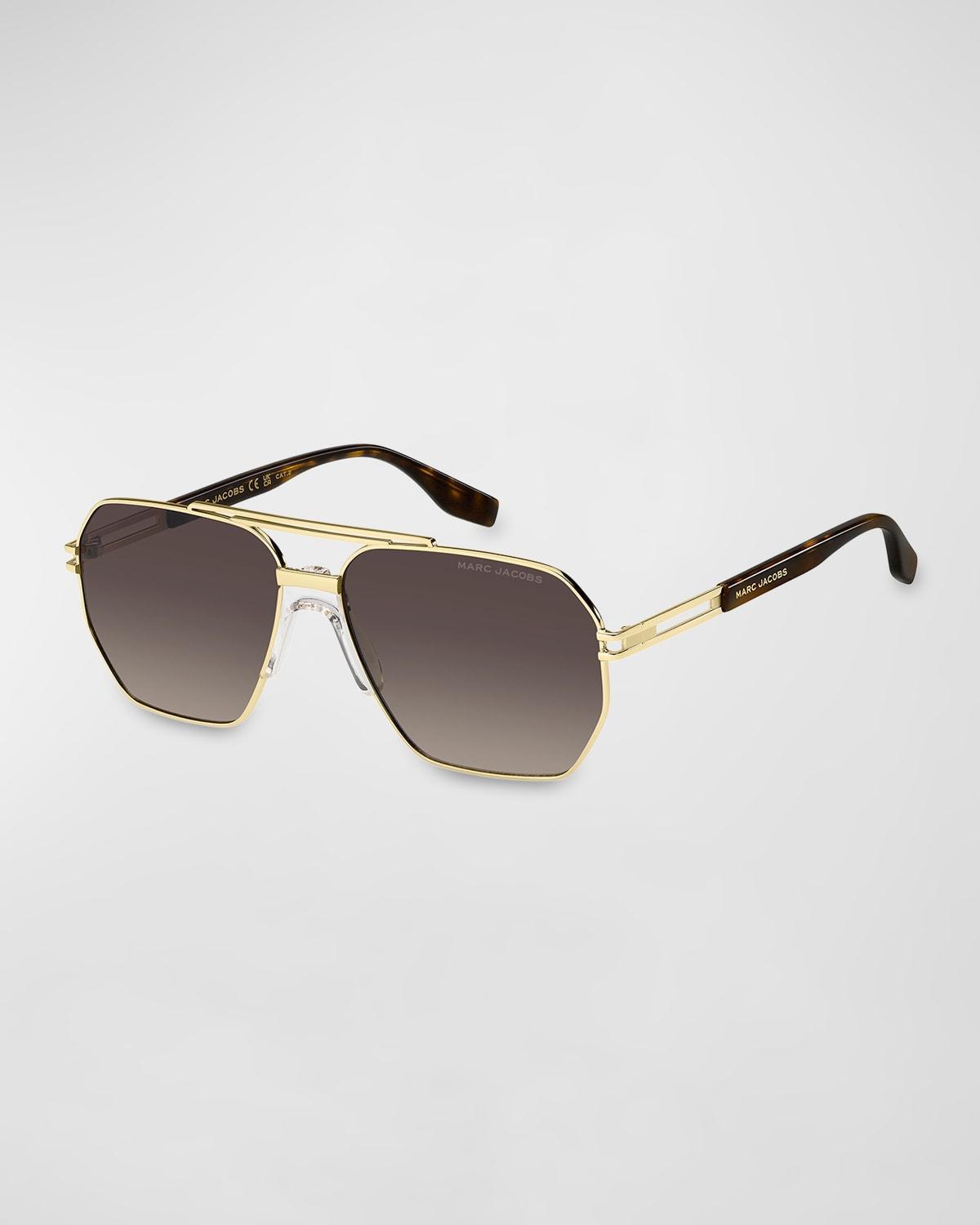 Marc 748S Mixed-Media Aviator Sunglasses Product Image