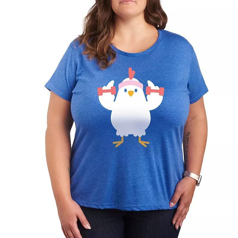 Plus Workout Chicken Graphic Tee, Women's,  Product Image