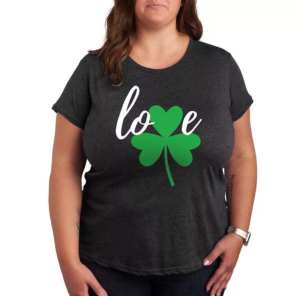 Plus Love Shamrock Graphic Tee, Women's,  Product Image