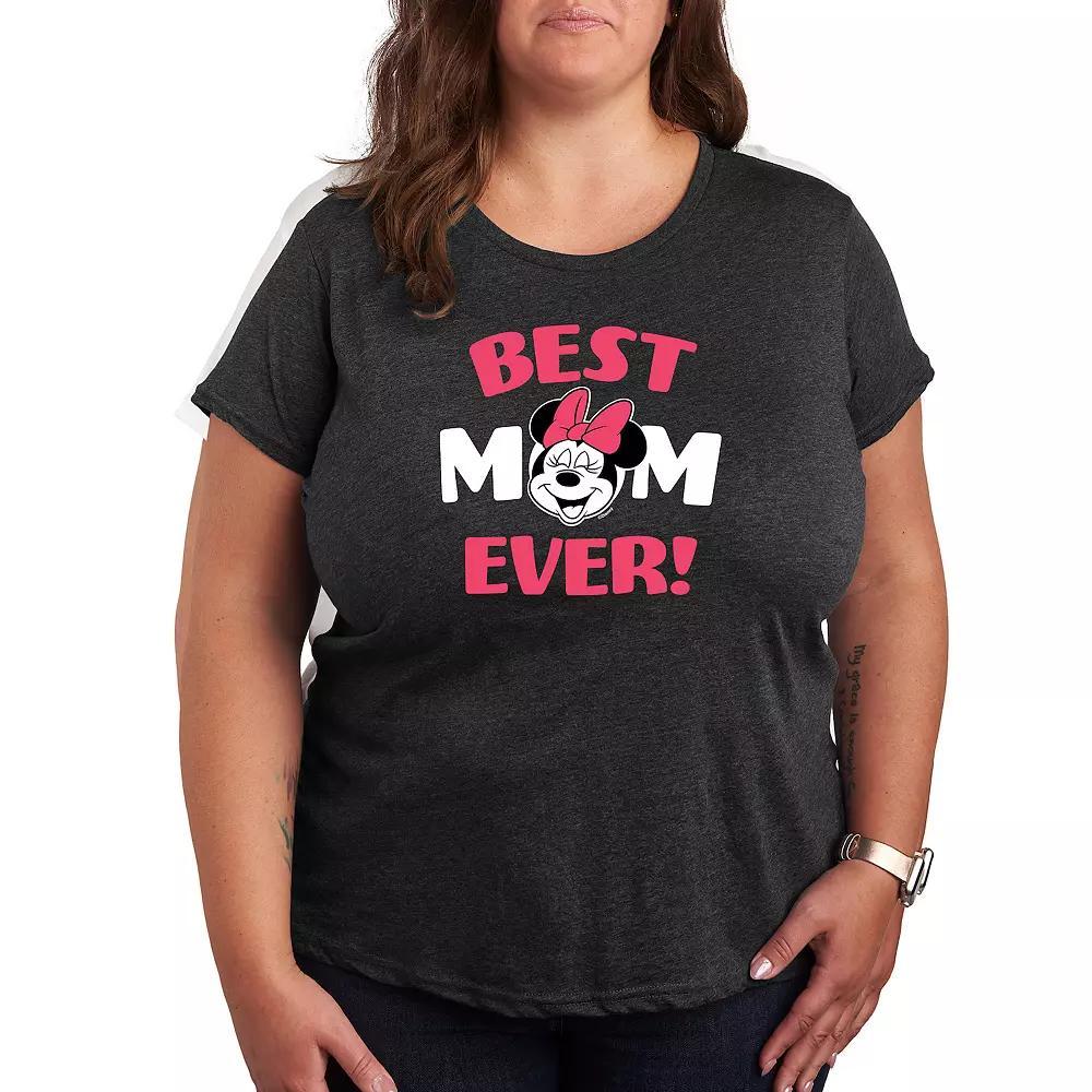 Disney's Minnie Mouse Plus Best Mom Graphic Tee, Women's,  Product Image