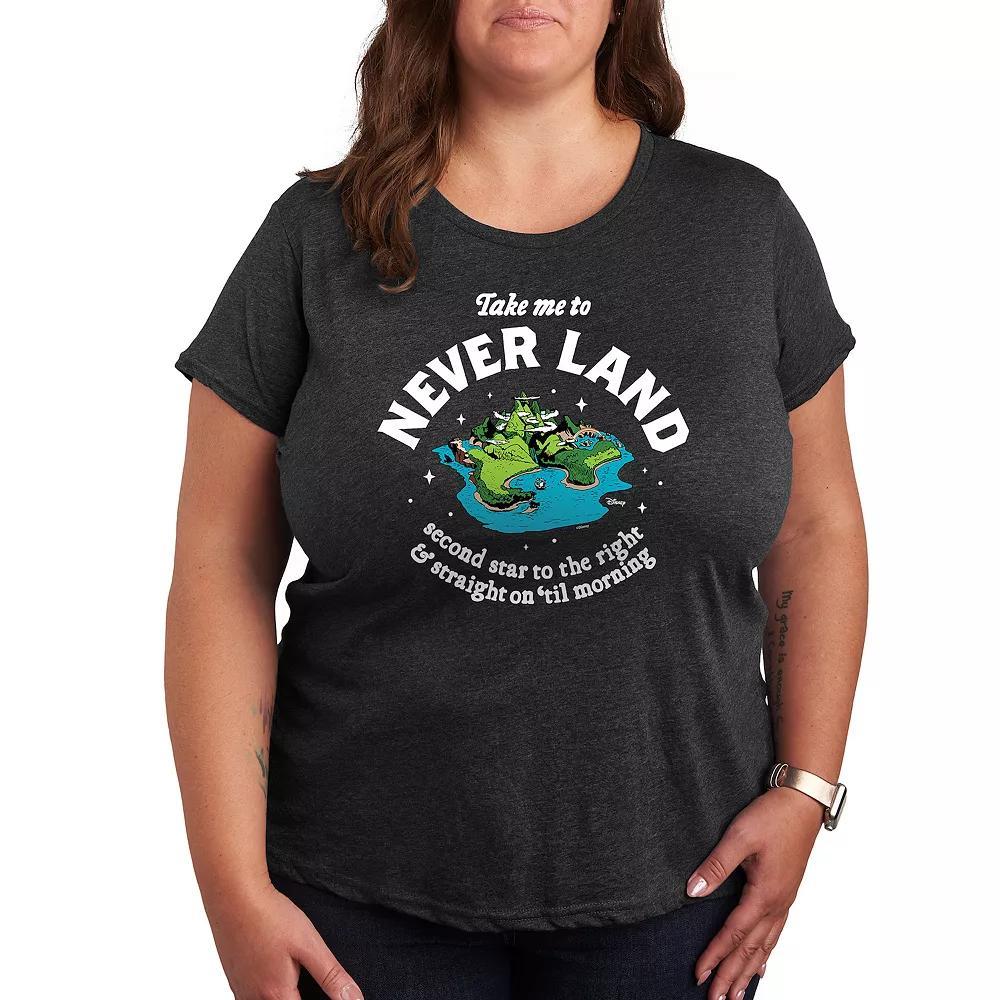 Disney's Peter Pan Plus Take Me To Never Land Graphic Tee, Women's,  Product Image