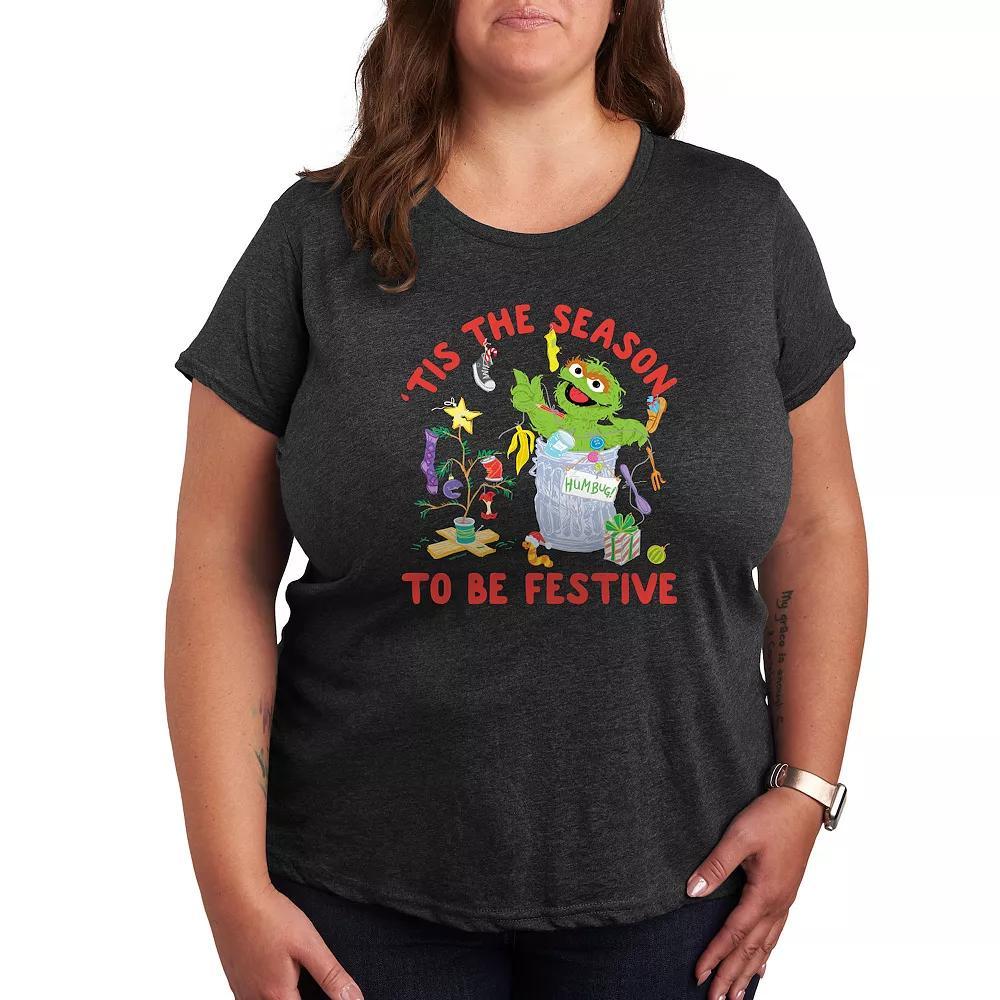 Plus Sesame Street 'Tis The Season Graphic Tee, Women's,  Product Image