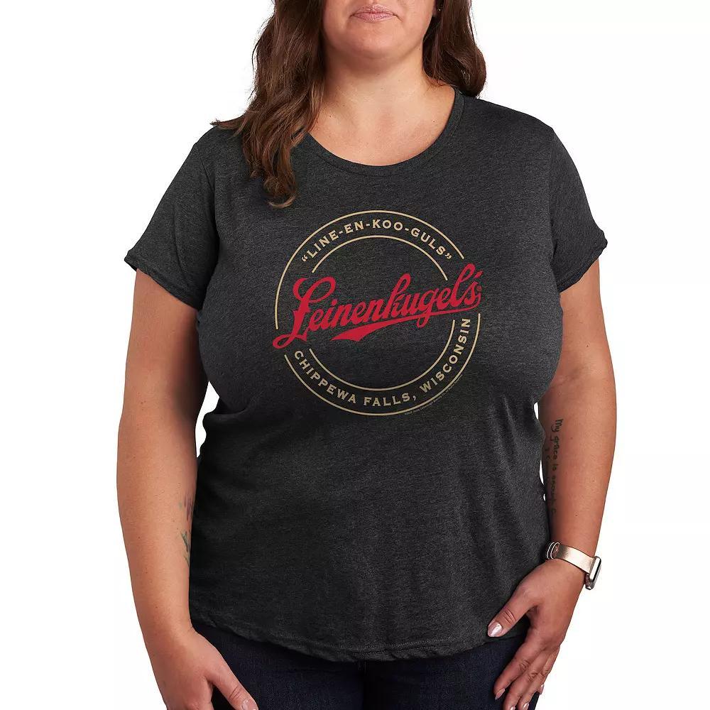 Plus Leinenkugel's Logo Graphic Tee, Women's, Size: 2XL, Heather Grey Product Image