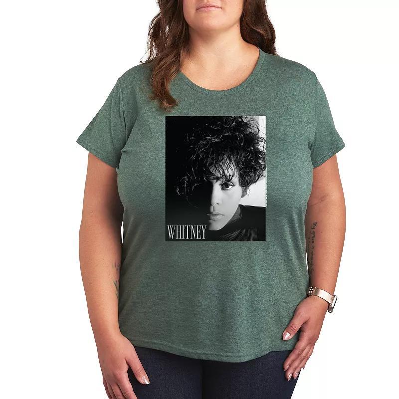 Plus Whitney Houston Box Graphic Tee, Womens Product Image
