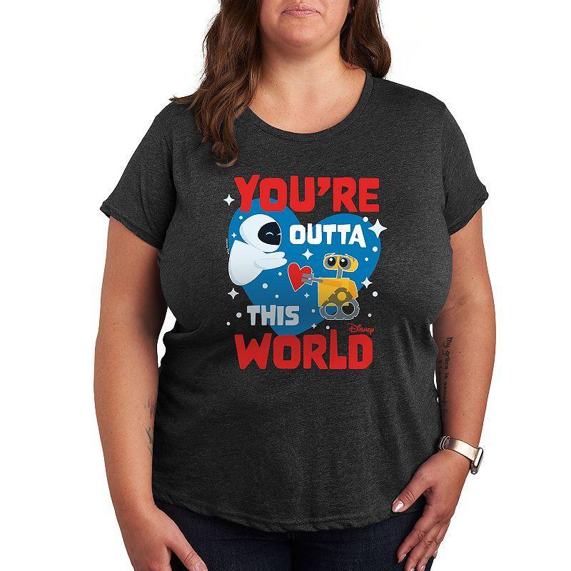 Plus Size Texas License Plate Steer Graphic Tee, Women's, Size: 2XL, Heather Grey Product Image