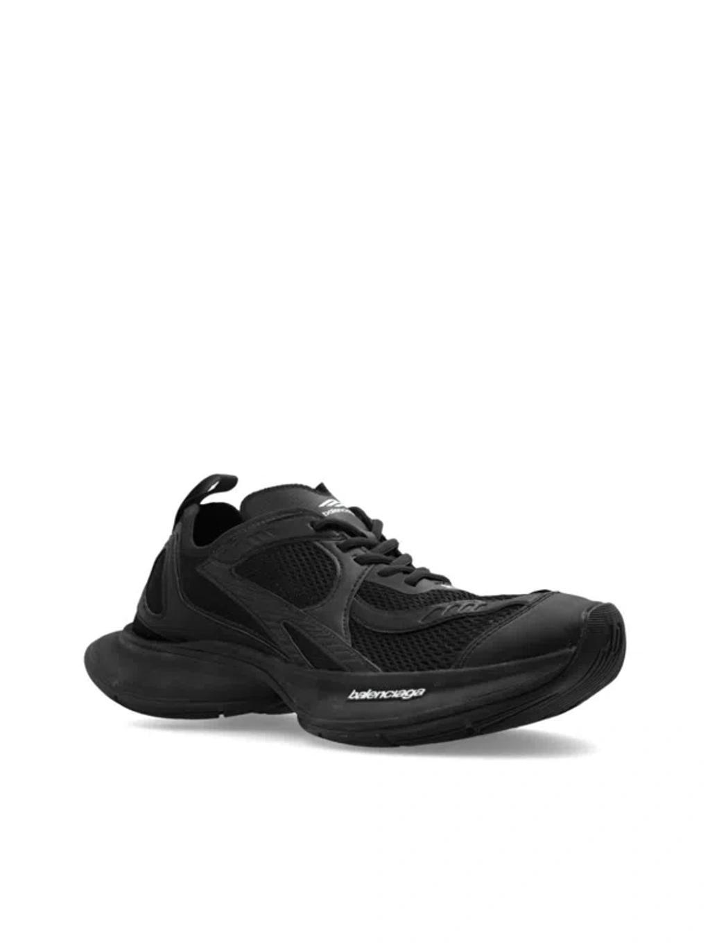 BALENCIAGA Black Mesh And Rubber Circuit Sneakers Product Image