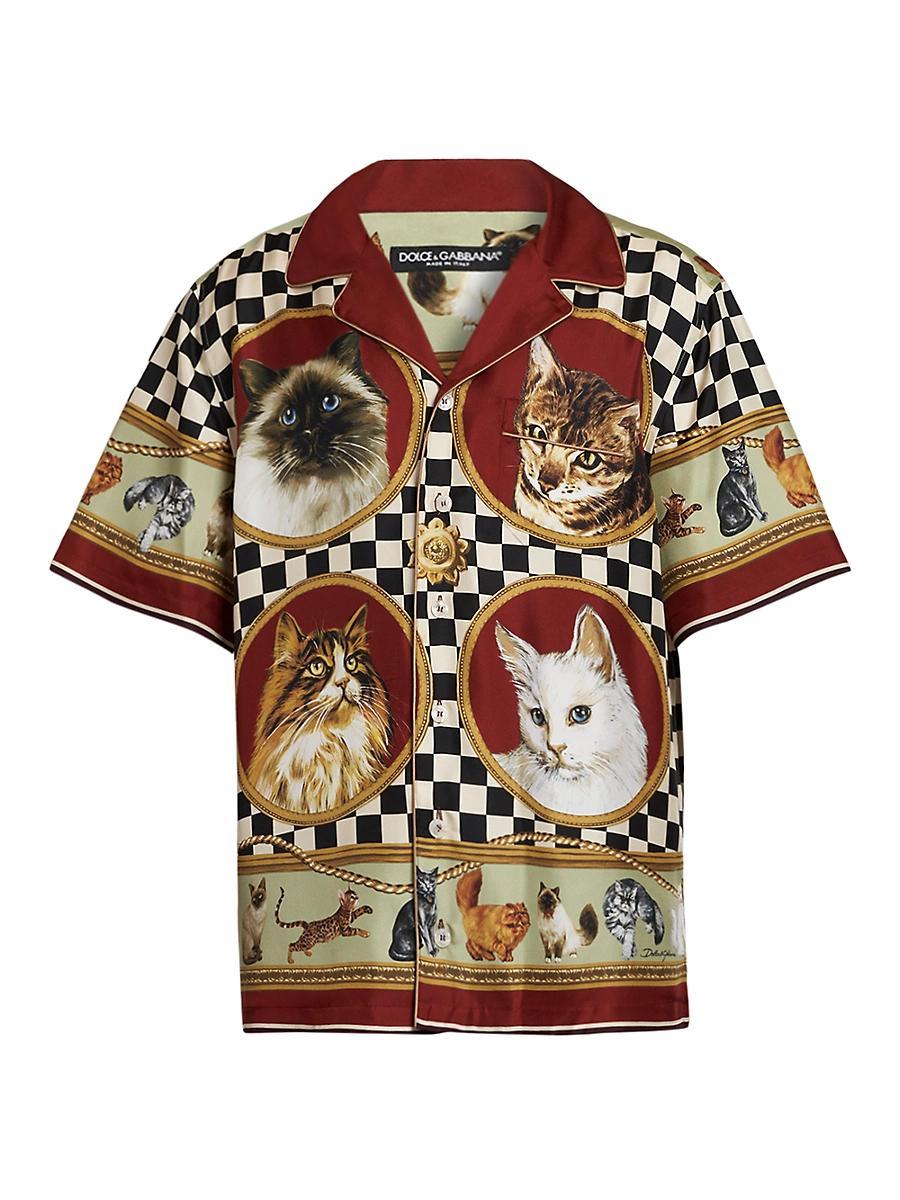 Mens Cat Silk Twill Shirt Product Image