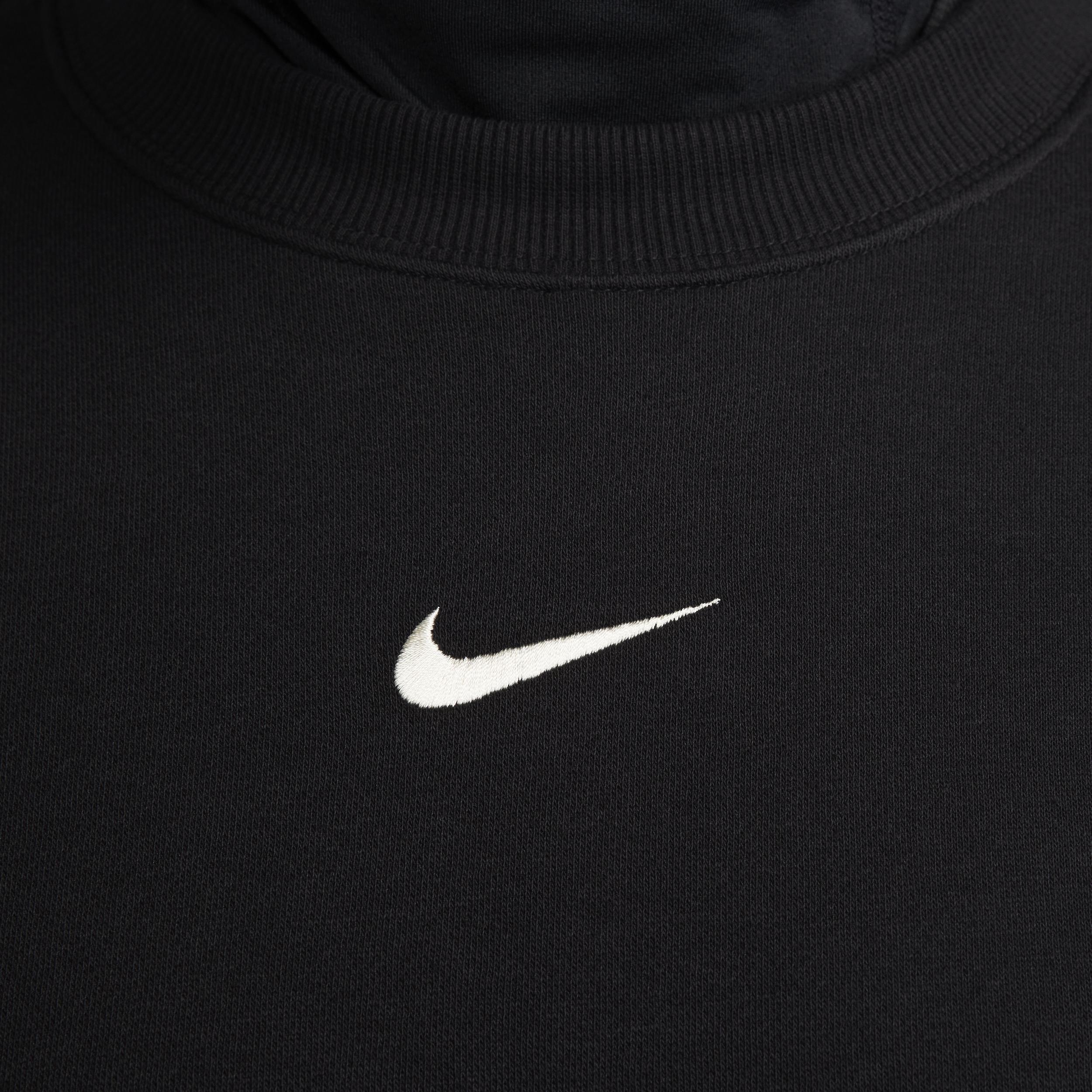 Nike Phoenix Fleece oversized sweatshirt in black  Product Image