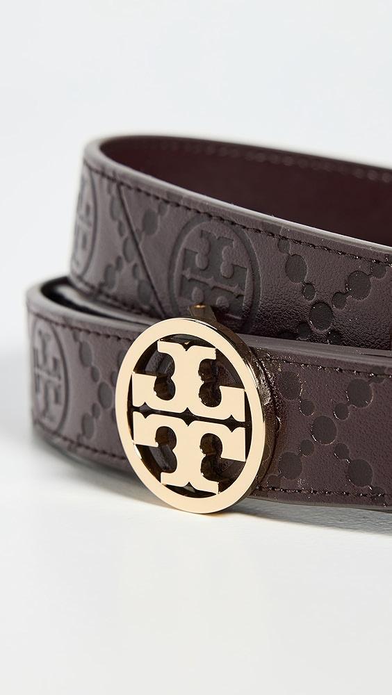 Tory Burch 1" Miller T Monogram Leather Belt | Shopbop Product Image