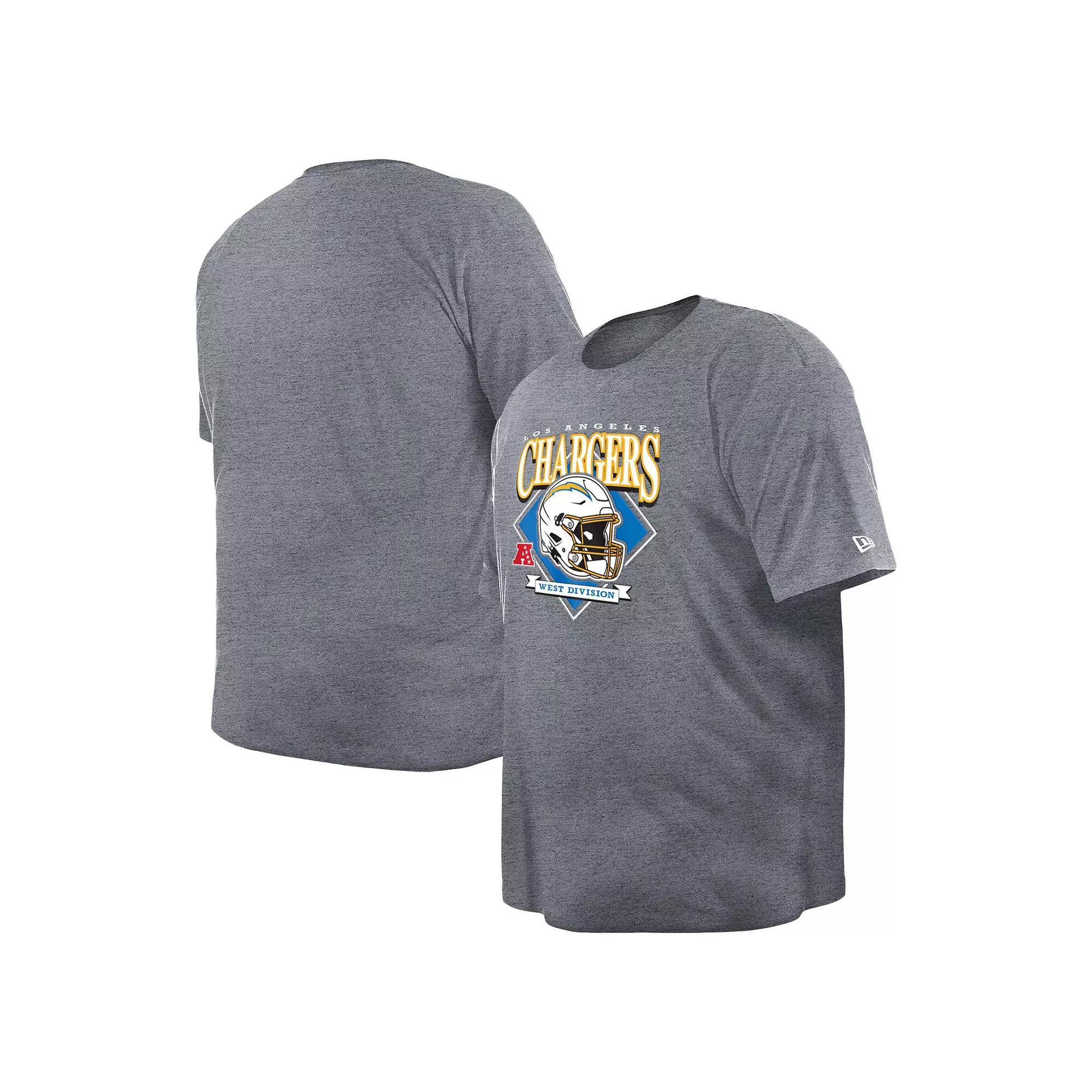 Men's New Era  Gray Los Angeles Rams Big & Tall Helmet T-Shirt, Size: 2XLT, Grey Product Image