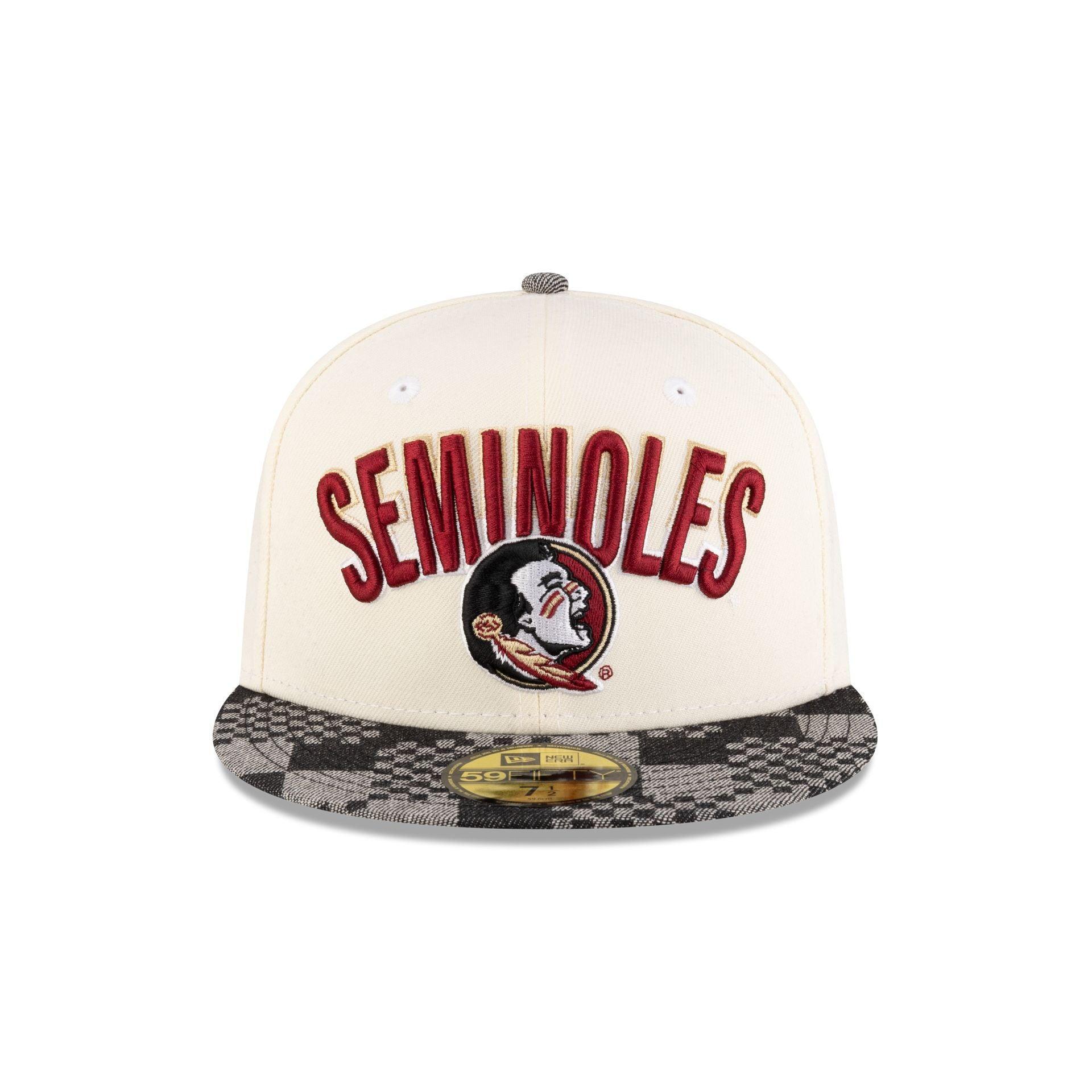 Florida State Seminoles Chrome Black Denim 59FIFTY Fitted Hat Male Product Image